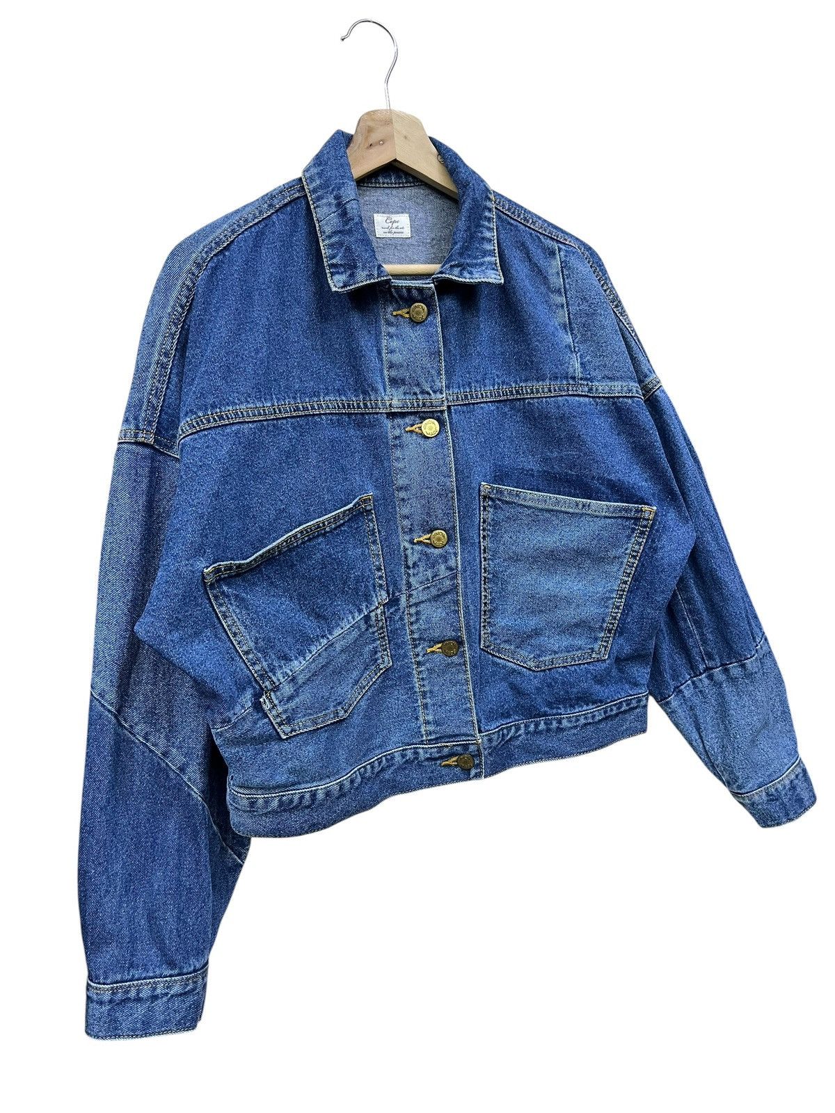 Mastercraft Union 🔥Archive Cepo Patchwork Denim Jacket Boxy Cropped Union Made Size US S / EU 44-46 / 1 - 2 Thumbnail