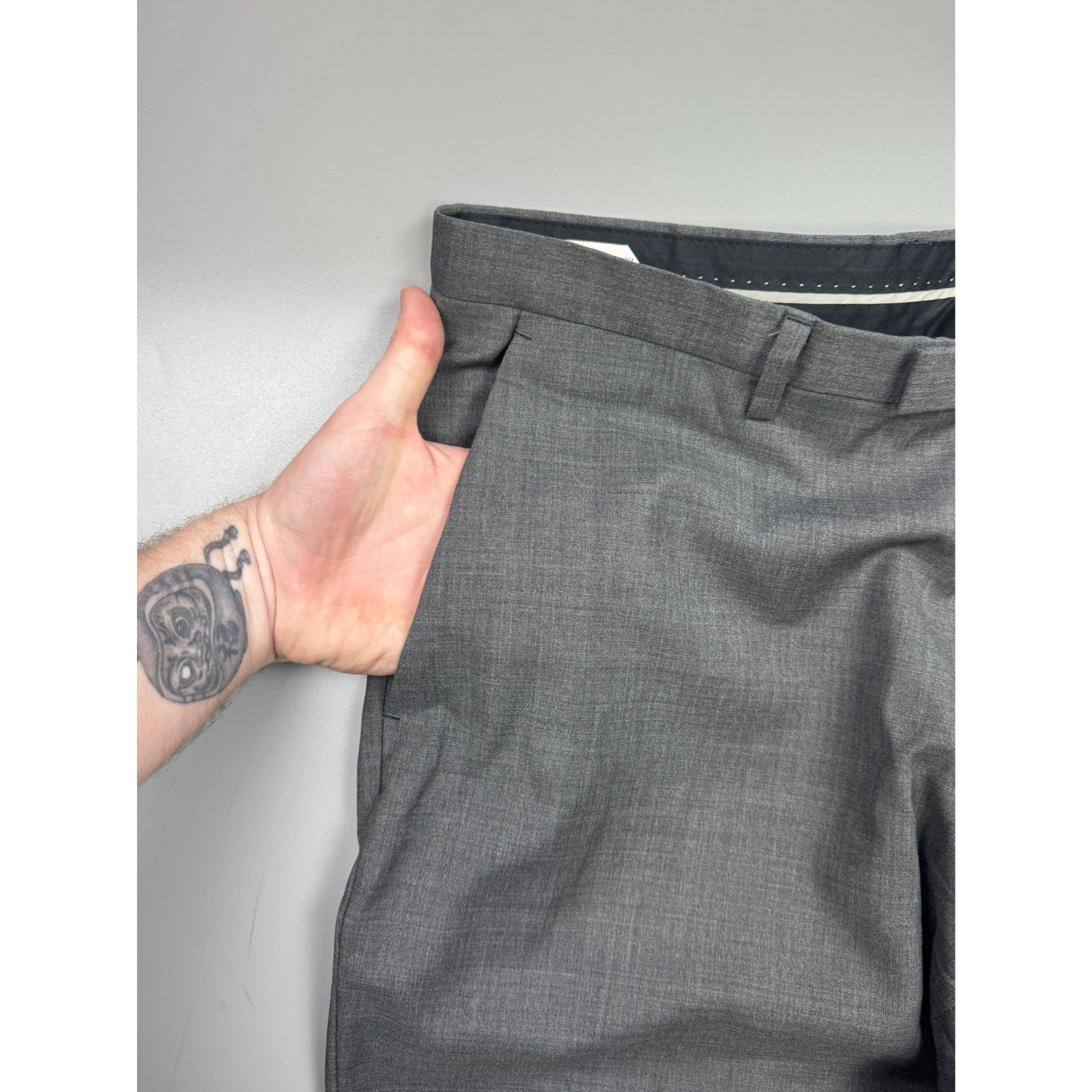Hugo Boss Hugo Boss Mint Gray Wool Two Piece Suit (Y1274) Size 42R - 14 Thumbnail
