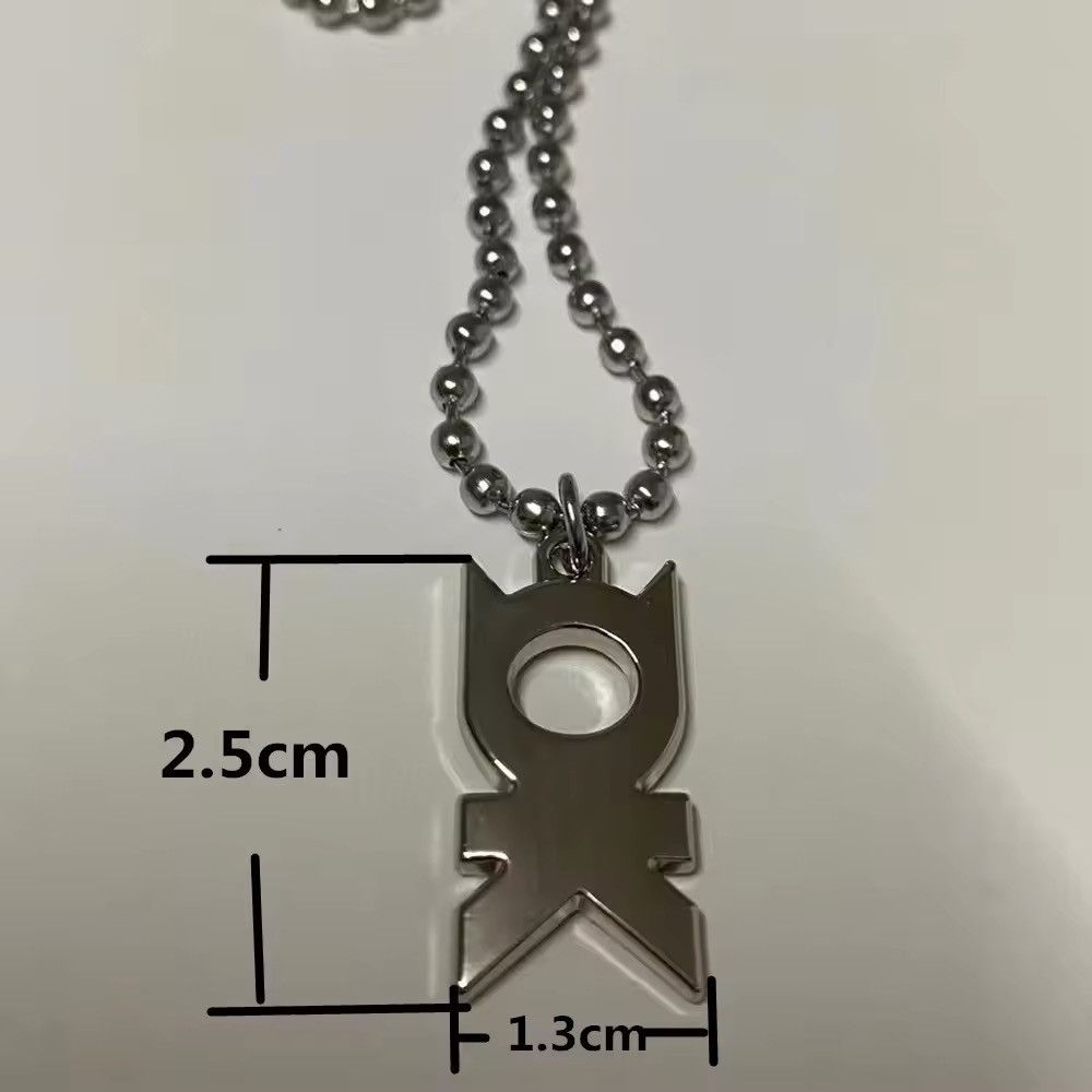 Jewelry Curved OK Metal Letter Pendant Necklace Size ONE SIZE - 4 Thumbnail