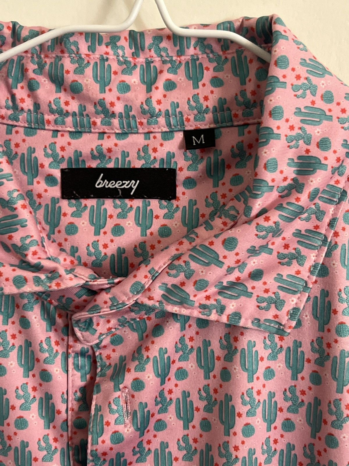 Other Breezy Golf Pink Polo with Cactus designs Size US M / EU 48-50 / 2 - 2 Thumbnail