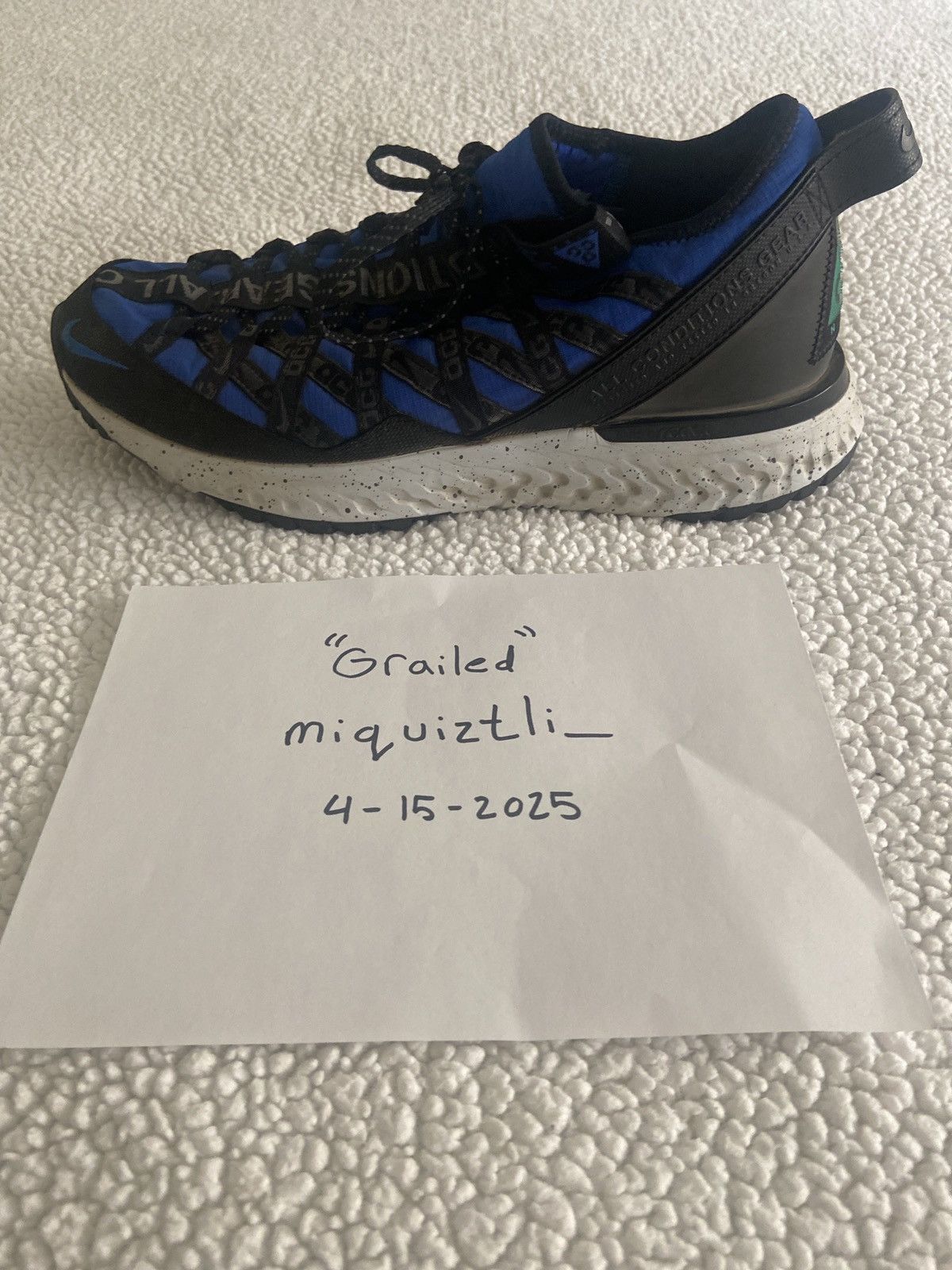 Nike Nike ACG React Terra Gobe - THE ABYSS/ROYAL BLUE Size US 10.5 / EU 43-44 - 7 Thumbnail