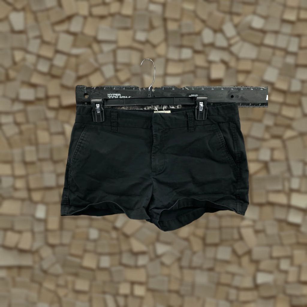 Gap Gap Khaki Shorts Womens Size 6 Mid Rise Dark Wash Black Hook Eye 3" Denim 5-Pocket Chino Slim? Size 28" / US 6 / IT 42 - 1 Thumbnail