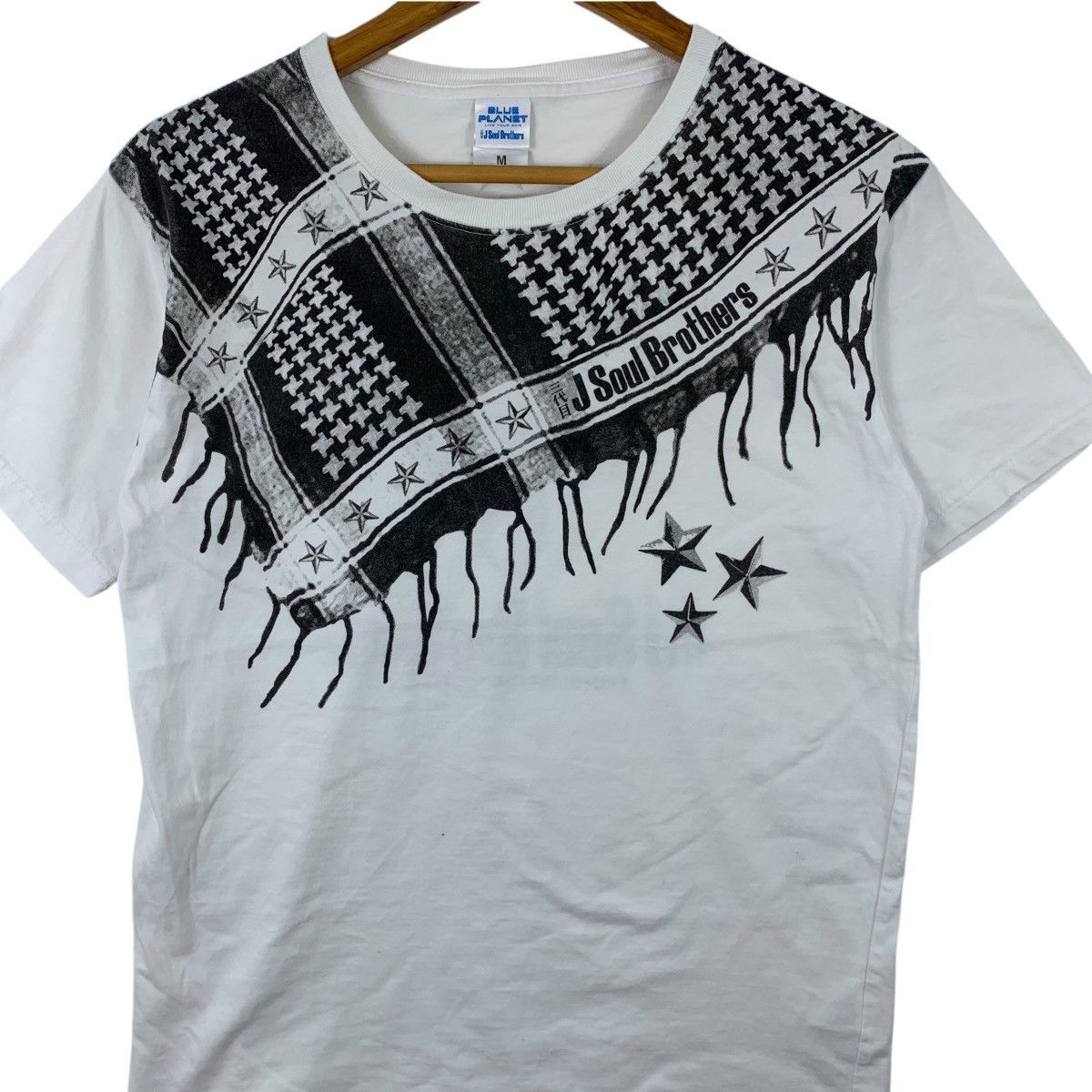Vintage J SOUL BROTHERS Blue Planet Live Tour 2015 Tee Shirt Top Size M / US 6-8 / IT 42-44 - 3 Thumbnail