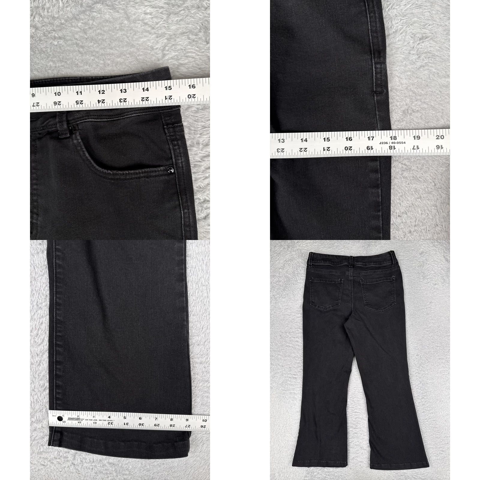 Vintage Maurices EVERflex High Rise Bootcut Jeans Womens 12 Charcoal Blue 30x26 Jeans Womens Dress Pants? Size 34" / US 12 / IT 48 - 9 Thumbnail