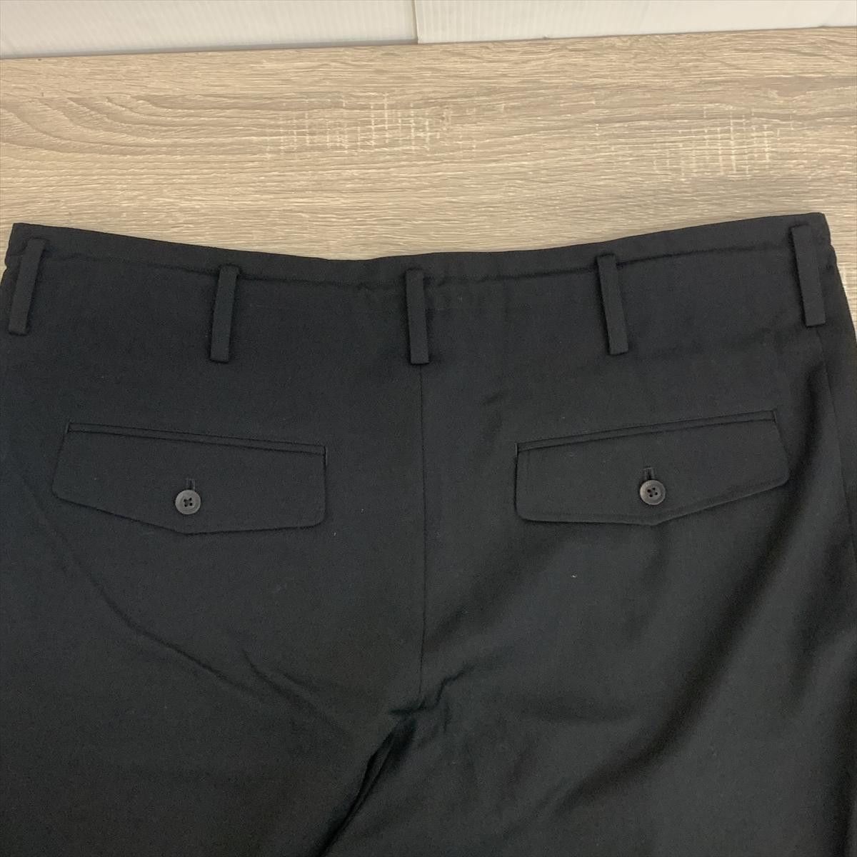 Yohji Yamamoto POUR HOMME W/GABARDINE PANTS HD-P18-100 Size US 39 - 2 Thumbnail