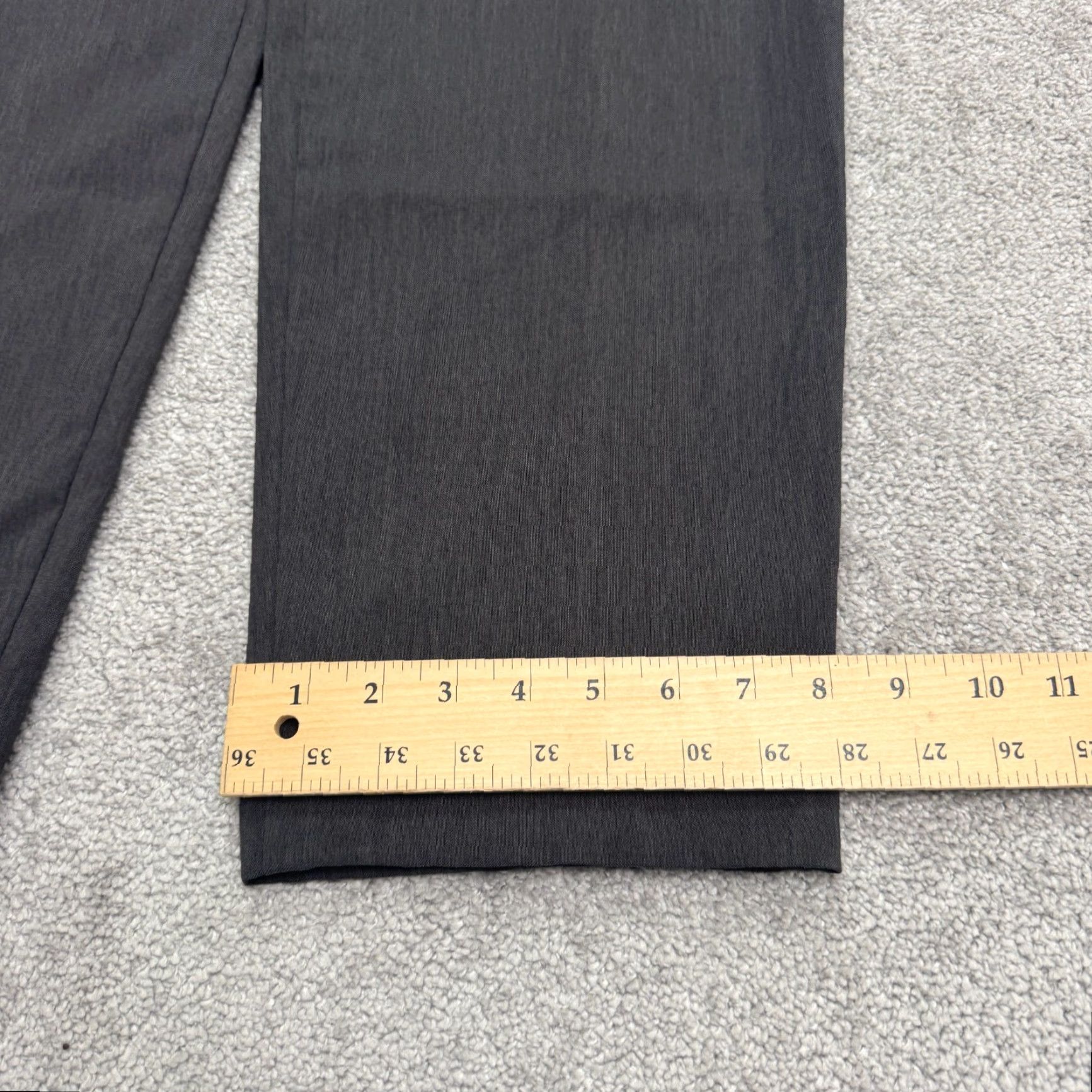 Vintage Alia Vintage 90's Wide Leg Elastic Waist Trouser Dress Pants Womens 16 Dark Gray Size 38" / US 16 / IT 52 - 7 Thumbnail