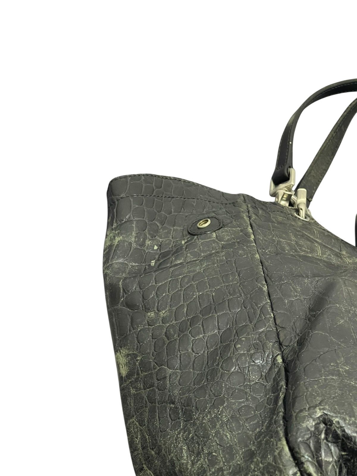 Genuine Leather Crocodile Embossed Daniel & Bob Leather Shoulder Bag 1🟩2 Size ONE SIZE - 13 Thumbnail