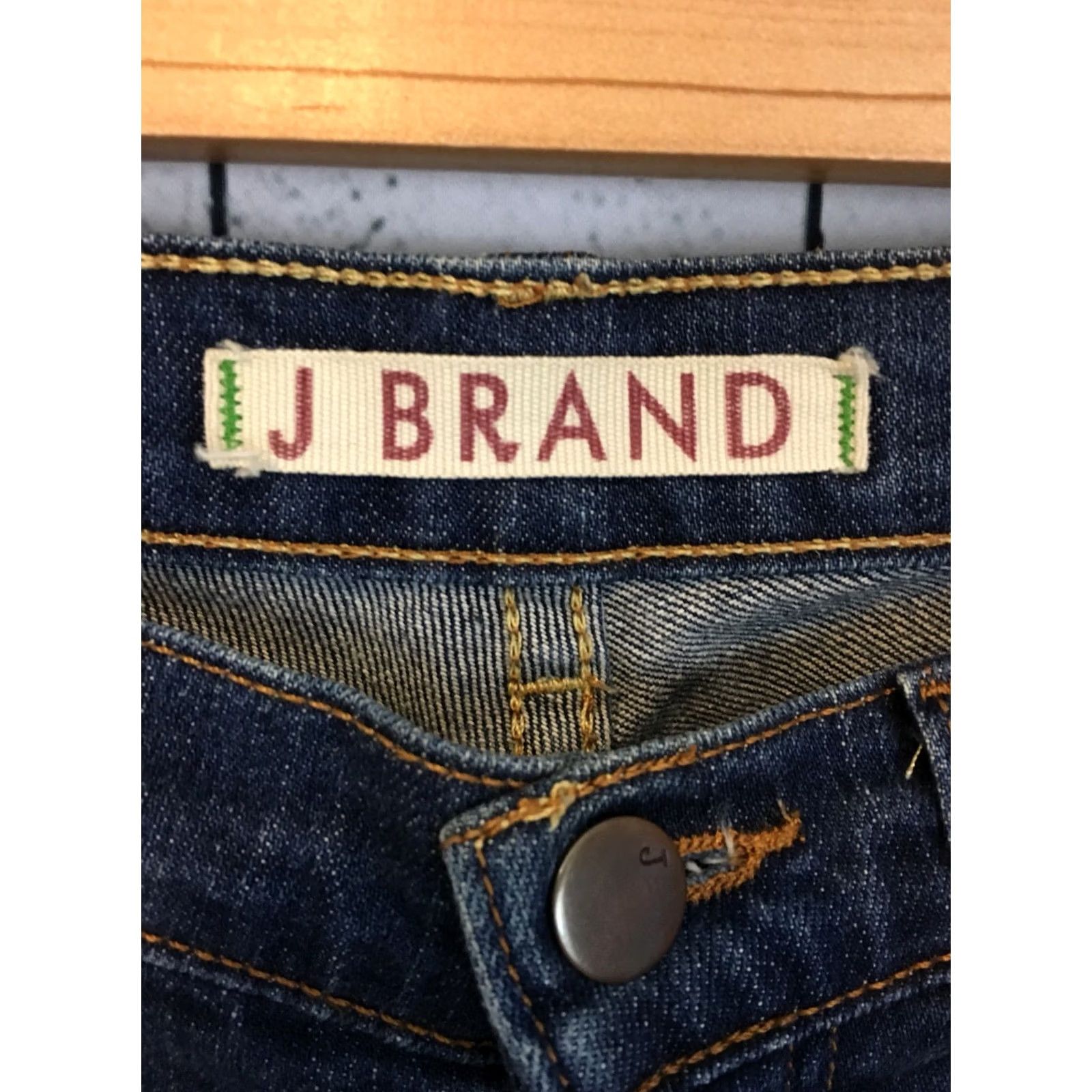 J Brand J Brand Skinny Jeans Blue Mid Rise Size 24 Women's Denim Cotton Blend 34 Inseam Slim Wash Medium Size 42" / US 20 - 2 Thumbnail