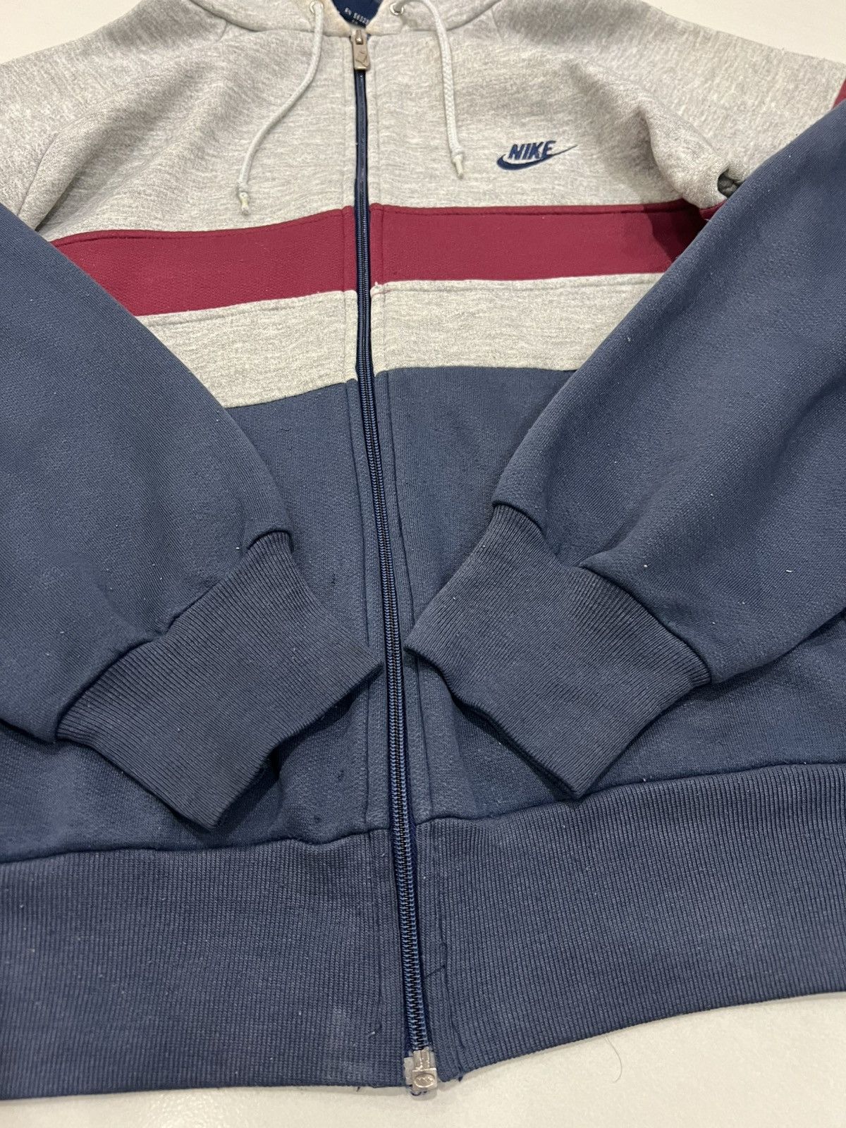 Nike Vintage 80s Nike Hoodie Zipper Blue Tag Size US M / EU 48-50 / 2 - 6 Thumbnail