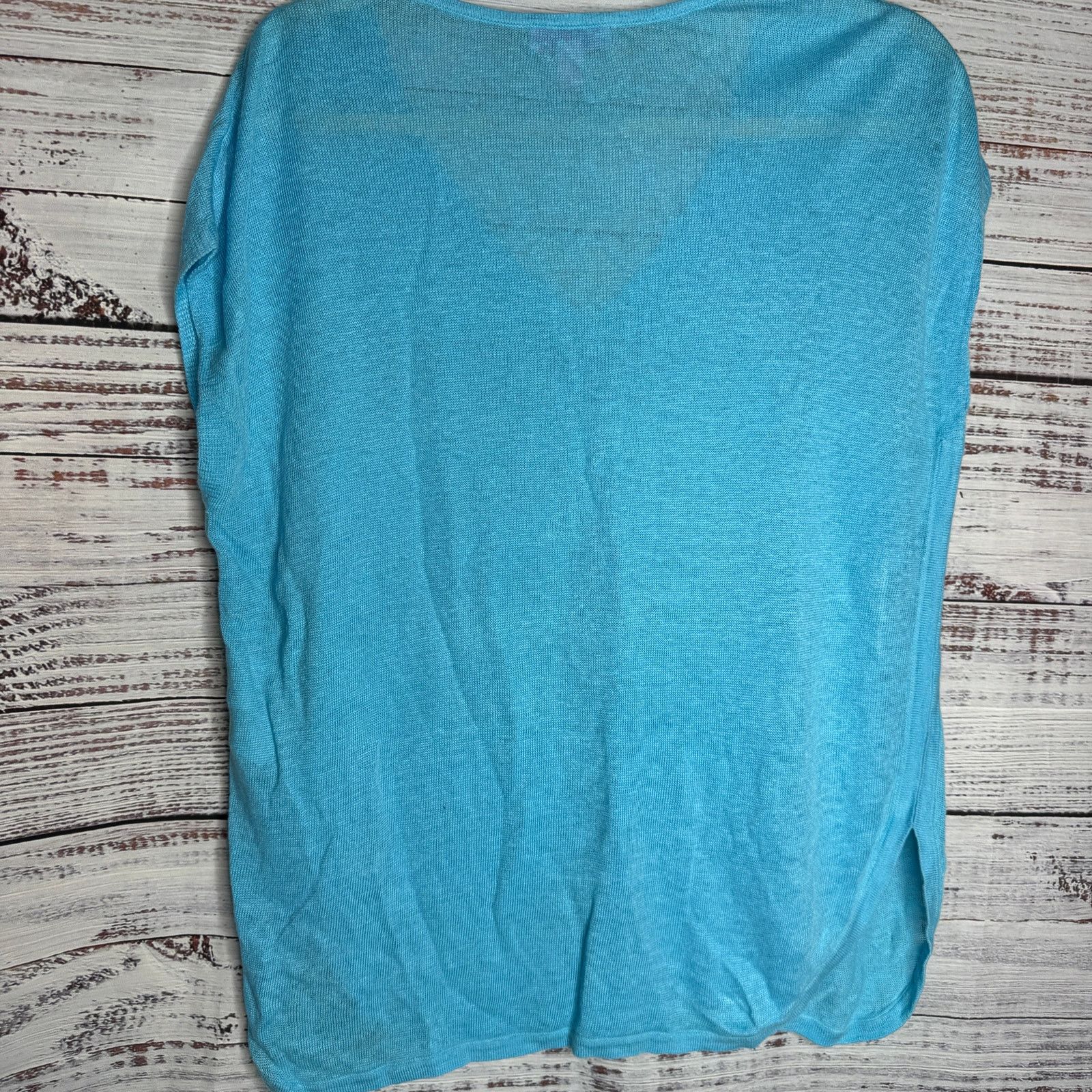Lilly Pulitzer Lilly Pulitzer 100% Linen Cap Sleeve Tunic XS Blue Size XS / US 0-2 / IT 36-38 - 3 Thumbnail