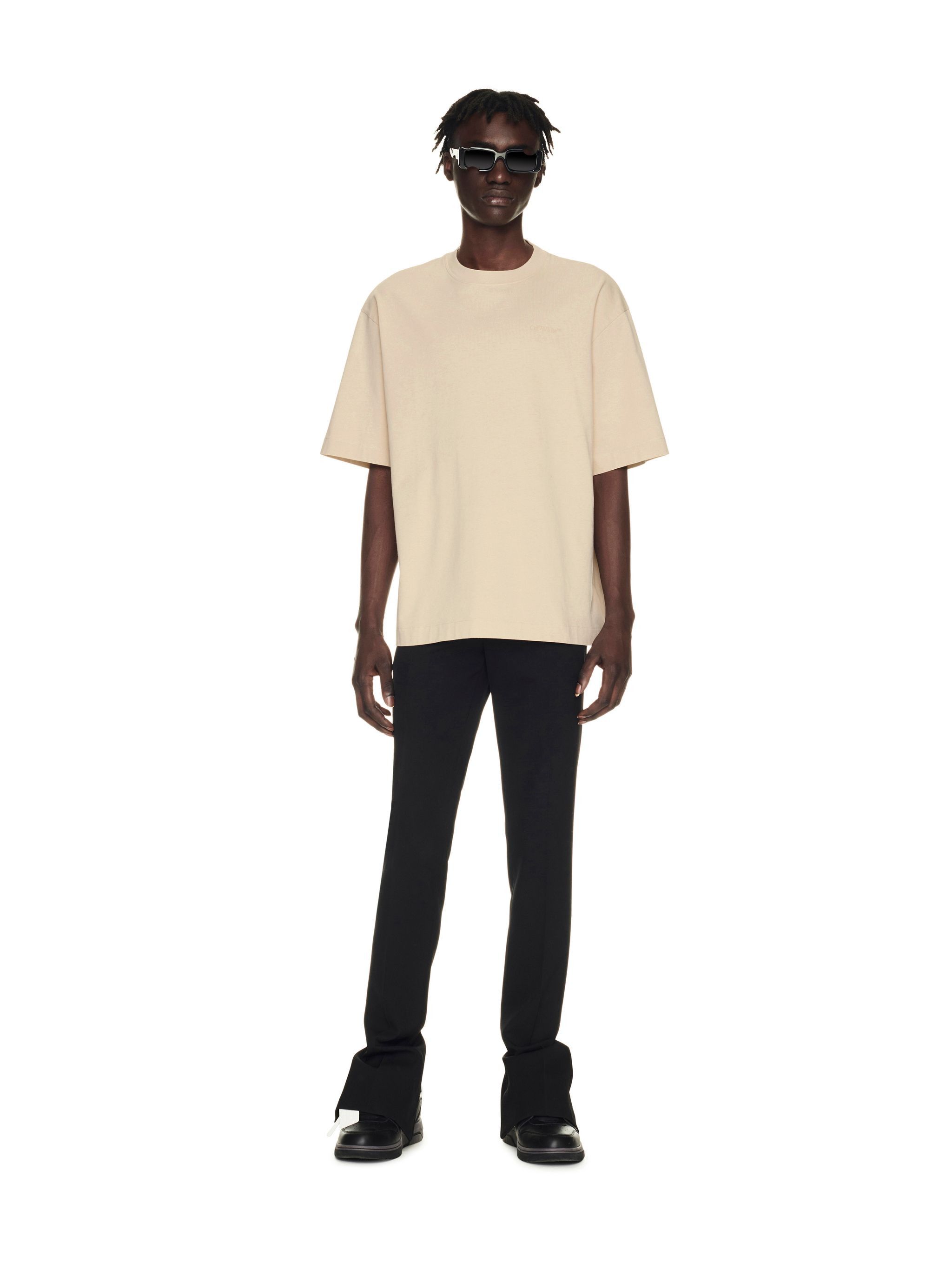Off-White o1gr1nt1124 Scribble Carry Over Skate S/S T-Shirt in Ivory Size US XS / EU 42 / 0 - 5 Thumbnail
