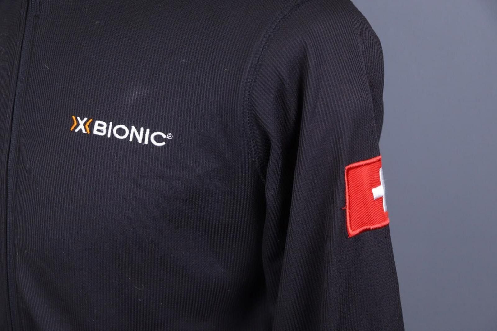 Designer X-Bionic Black Sweat Switzerland Flag Track Jacket Size S Size US S / EU 44-46 / 1 - 9 Thumbnail