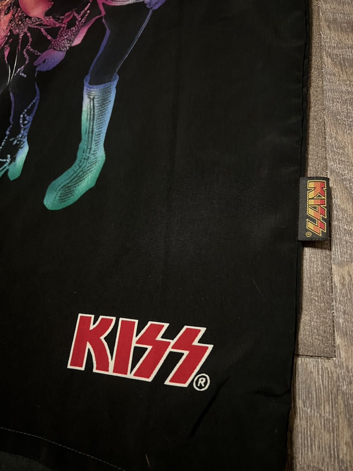 KISS × Vintage Vintage KISS Rockabilly Button Up Shirt size Medium 23x28.5 Size US M / EU 48-50 / 2 - 4 Thumbnail