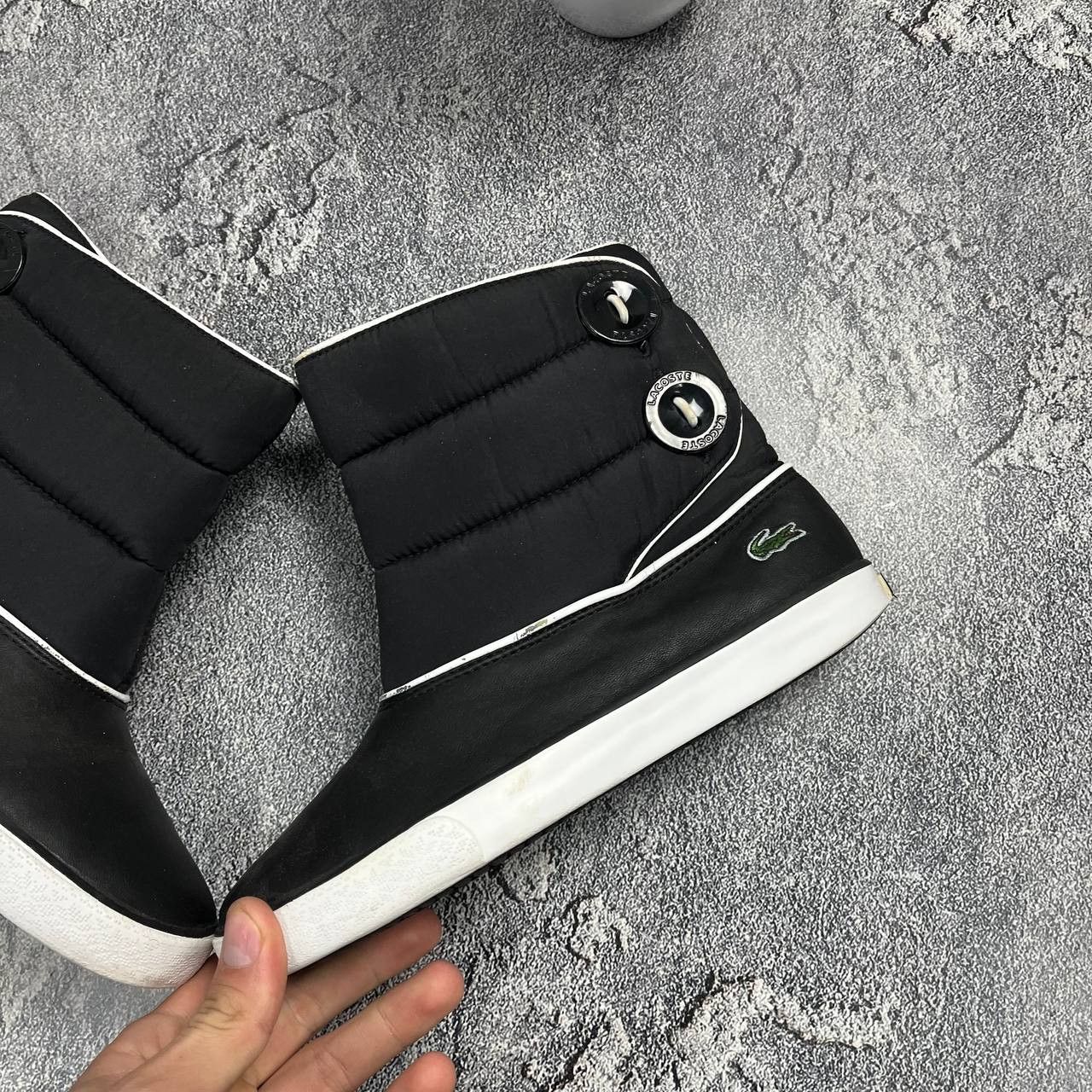 Lacoste Lacoste Womens Ankle Snow Boots Paded Black Designer Shoes Size US 6 / IT 36 - 17 Thumbnail