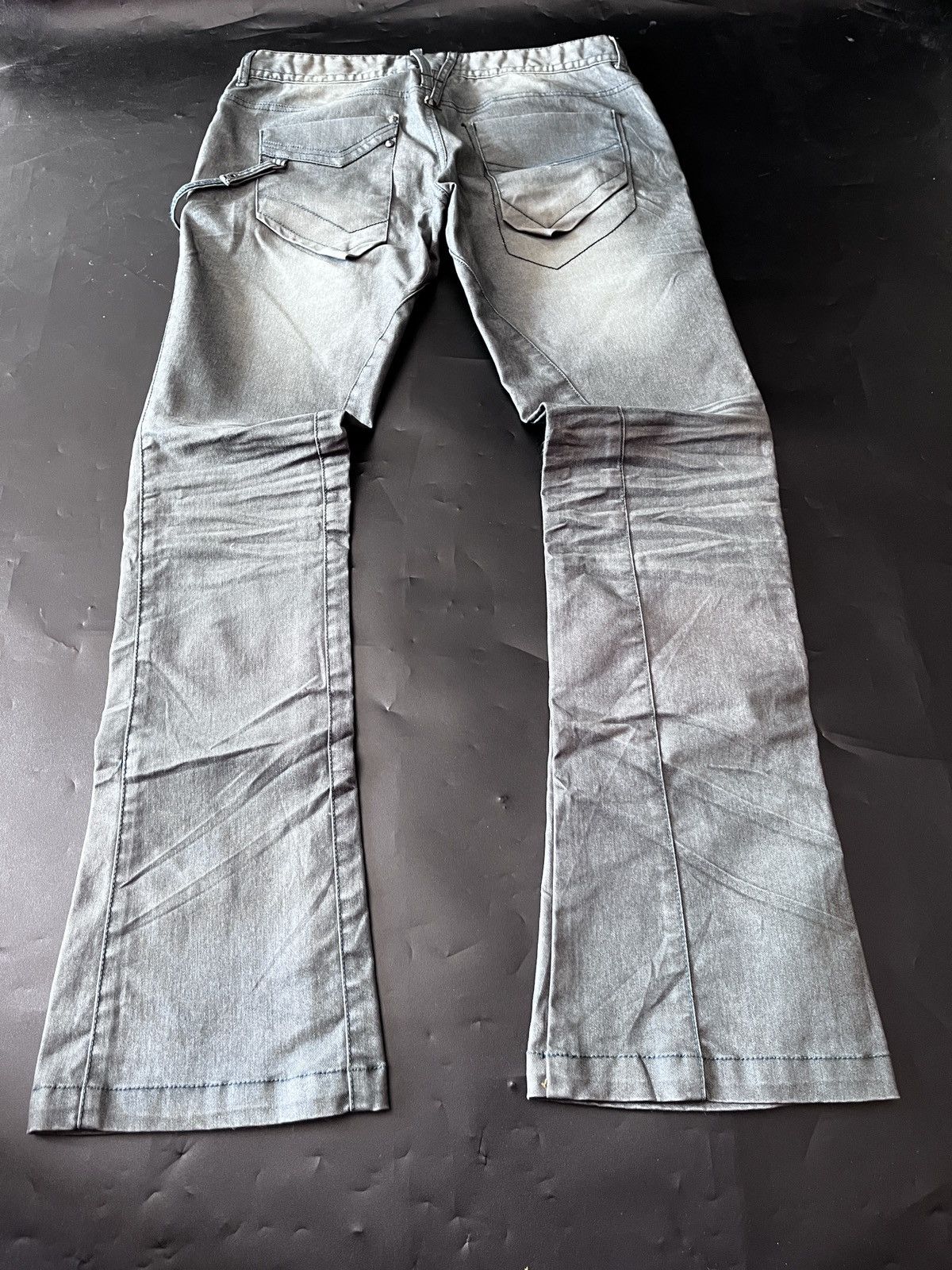 Japanese Brand Flared Samuel and Kevin green feded jeans Size US 30 / EU 46 - 4 Thumbnail