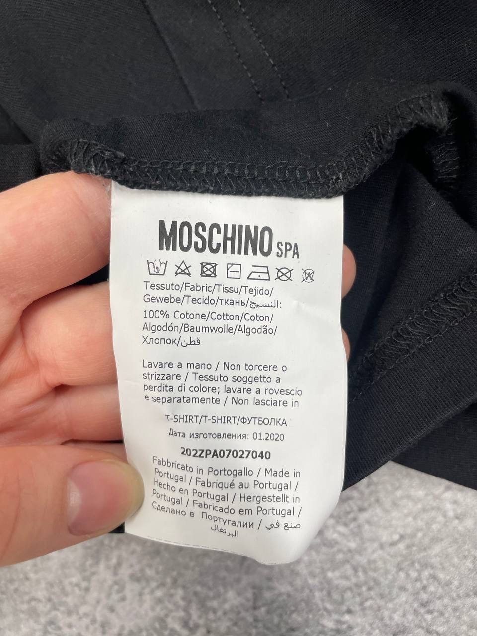 Moschino Moschino Men’s Cotton T-Shirt Black Size M Size US M / EU 48-50 / 2 - 7 Thumbnail