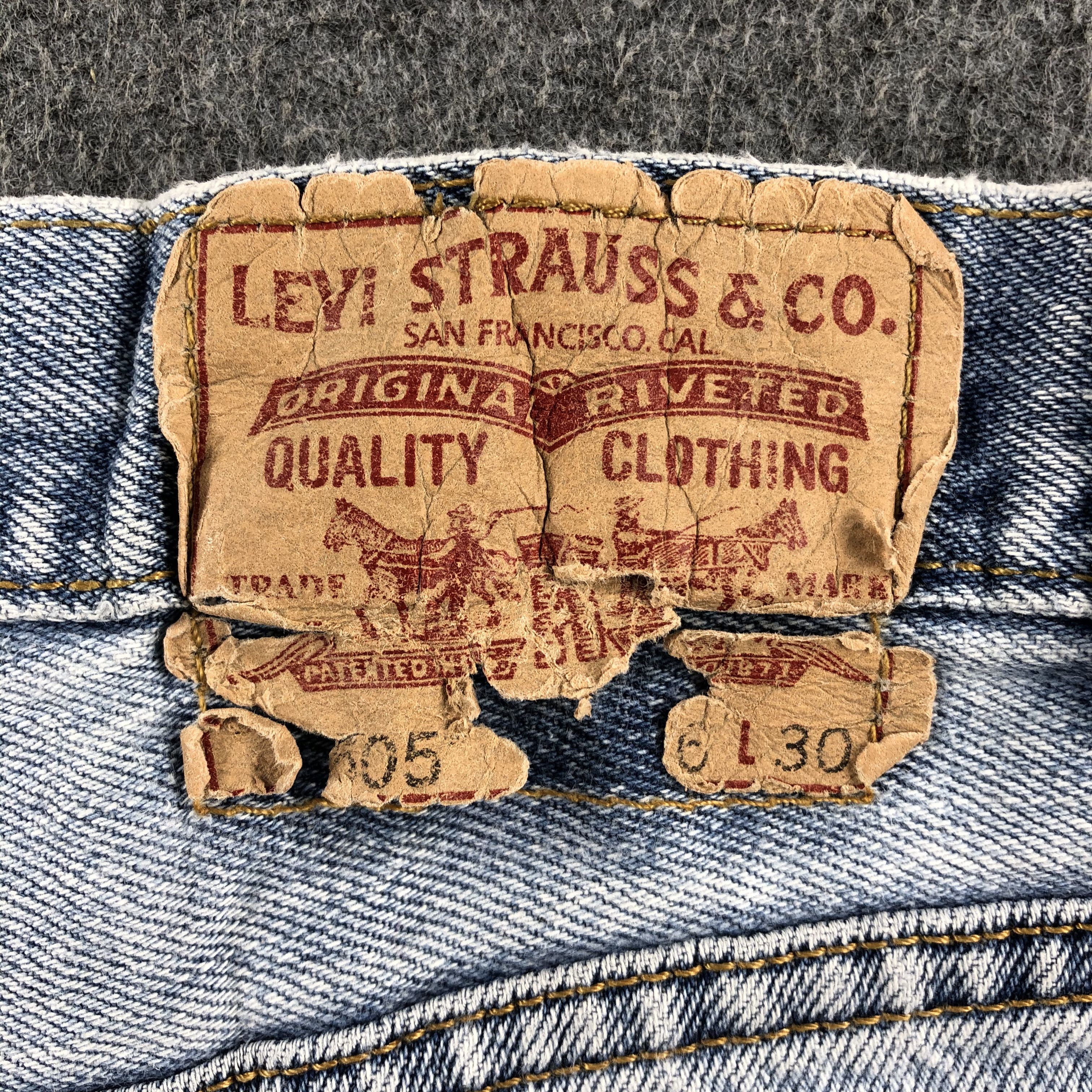 Levi's Vintage Blue Wash Levis 505 Jeans-J2446 Size US 36 / EU 52 - 5 Thumbnail