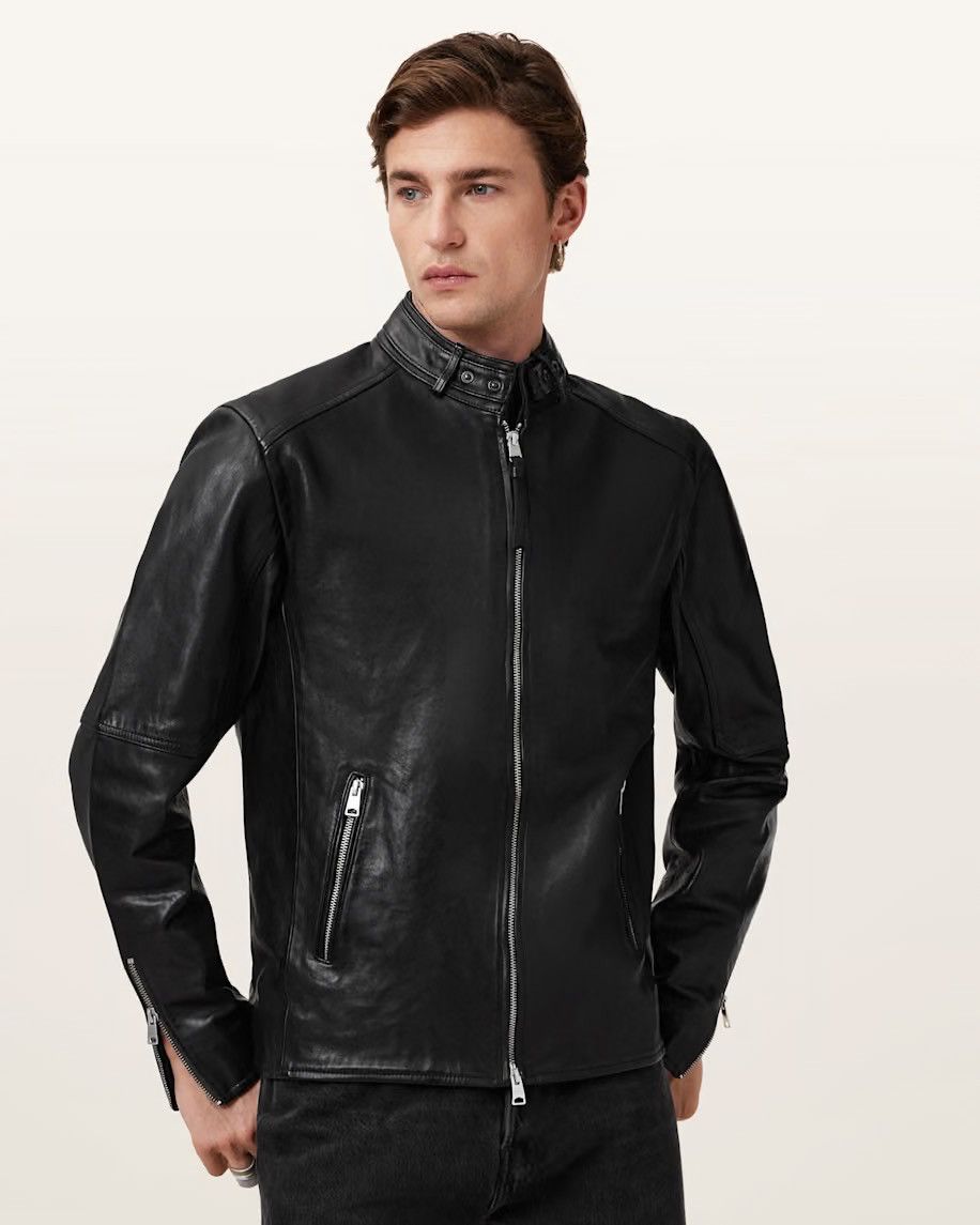 Allsaints ALLSAINTS Cora Leather Jacket Size US M / EU 48-50 / 2 - 3 Thumbnail