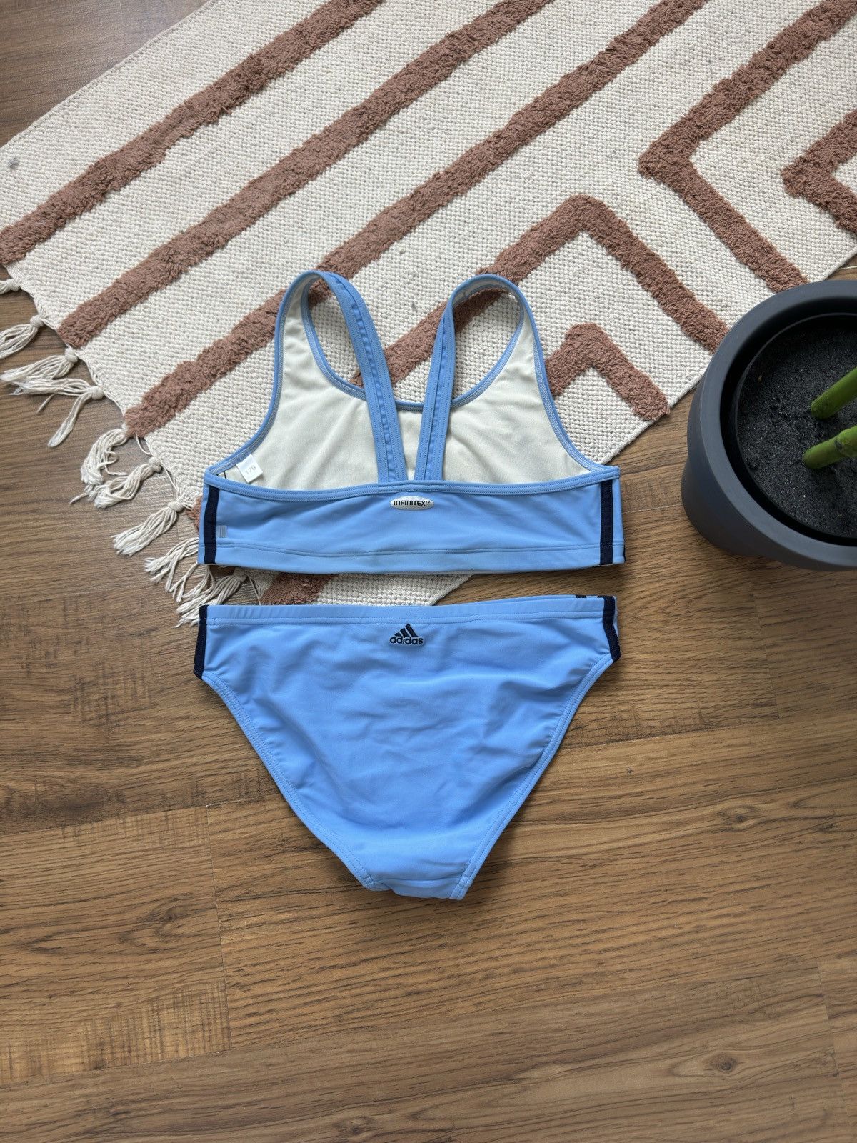 Adidas VINTAGE RARE ADIDAS 00s STYLE SWIMSUIT Size ONE SIZE - 3 Thumbnail