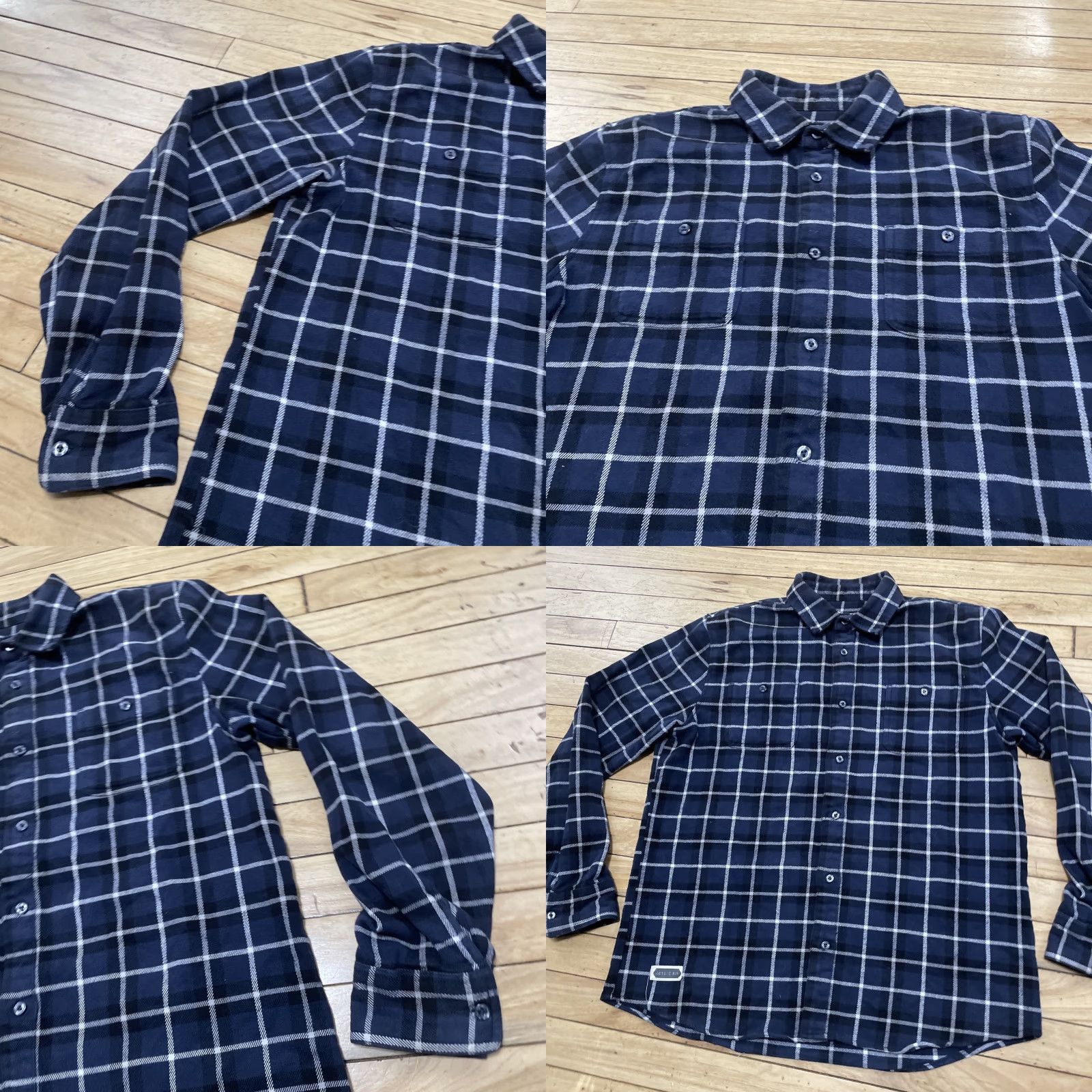 Vintage VINTAGE Woolrich Figgy Active R/S Cotton Flannel Shirt Men M Blue Plaid Thick Surf Blanket Shirt Size US M / EU 48-50 / 2 - 10 Thumbnail