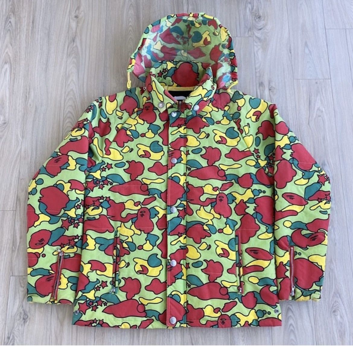 Bape VERY RARE OG 2001 A BATHING APE PSYCH CAMO M-65 JACKET Size US L / EU 52-54 / 3 - 1 Thumbnail