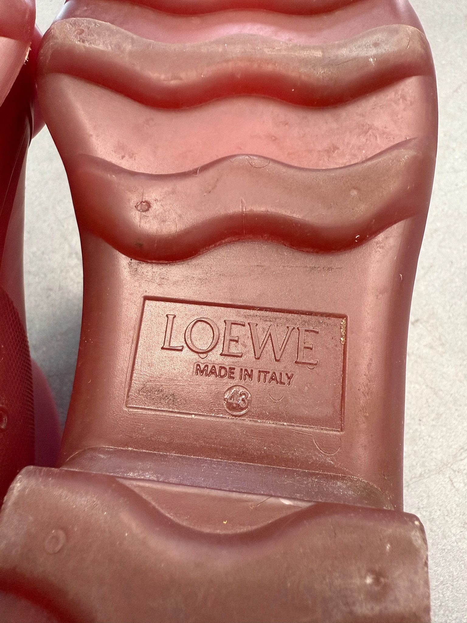 Loewe Loewe Size 43 Men's Molded Transparent Rubber Boot Size US 10 / EU 43 - 9 Thumbnail