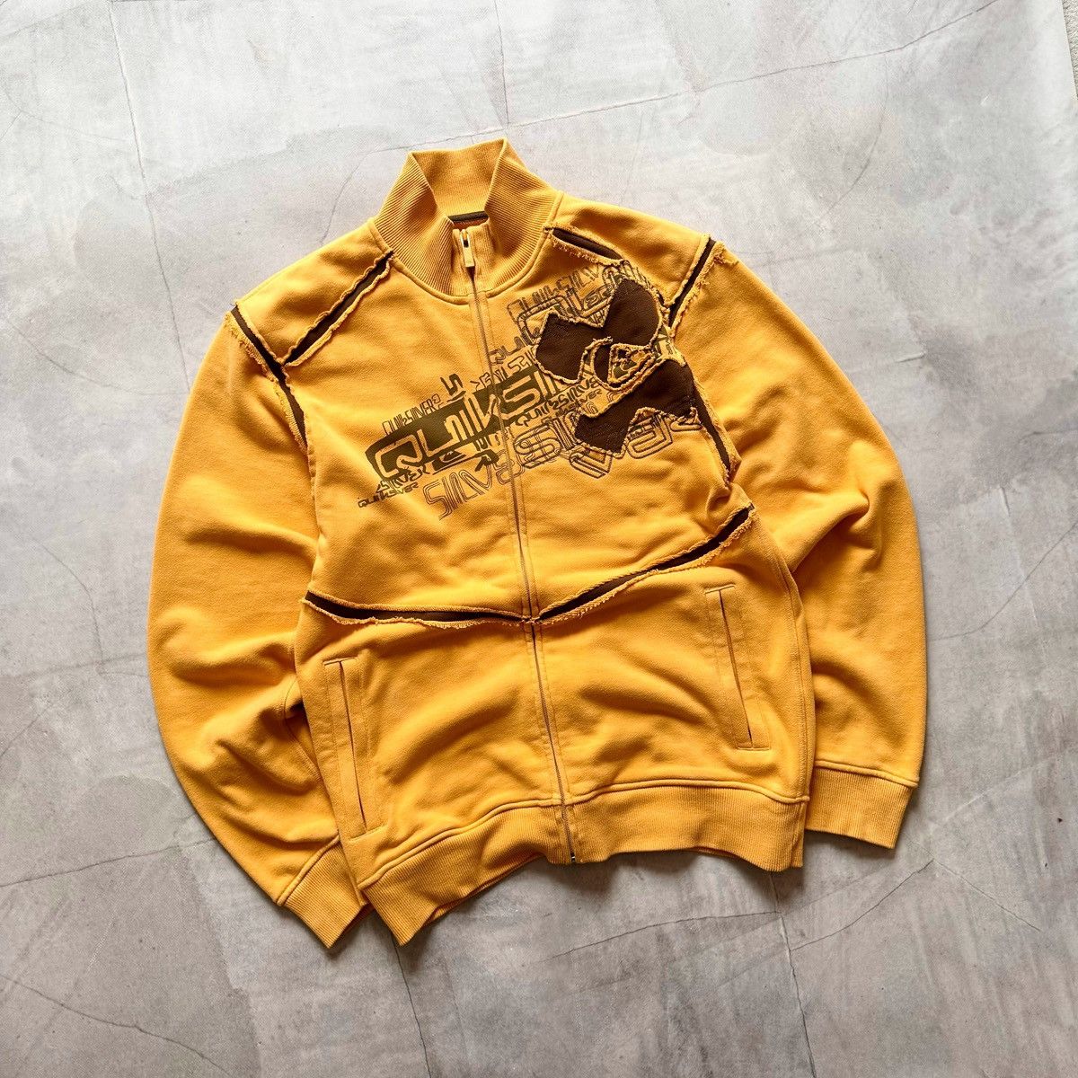 Quiksilver Y2K Quiksilver SWAG Zip Jacket Sweatshirt Distressed Vibe Size US L / EU 52-54 / 3 - 1 Thumbnail
