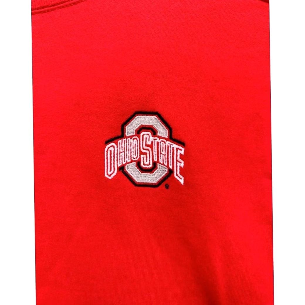 Vintage VINTAGE The Cotton Exchange Sweatshirt Crew Neck Red 2XL Mens Ohio State Buckeyes Thick Pullover Long Sleeve Size US XXL / EU 58 / 5 - 5 Thumbnail