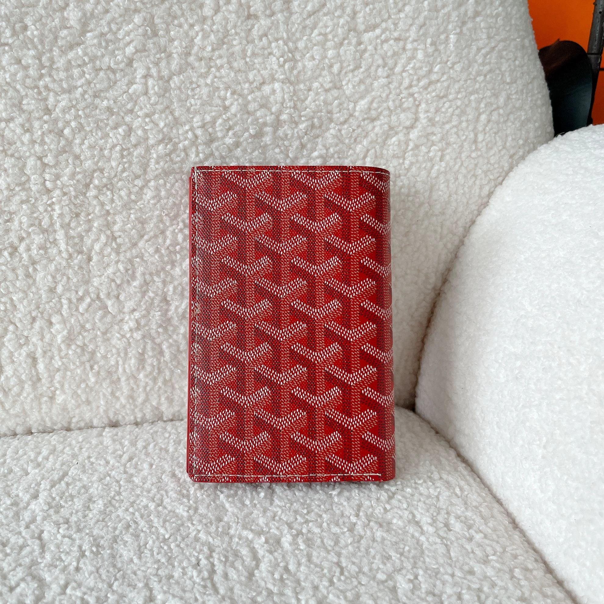 Goyard Goyard Red Monogram Passport Holder 15.5x10.5x1.5 4044 Size ONE SIZE - 2 Thumbnail