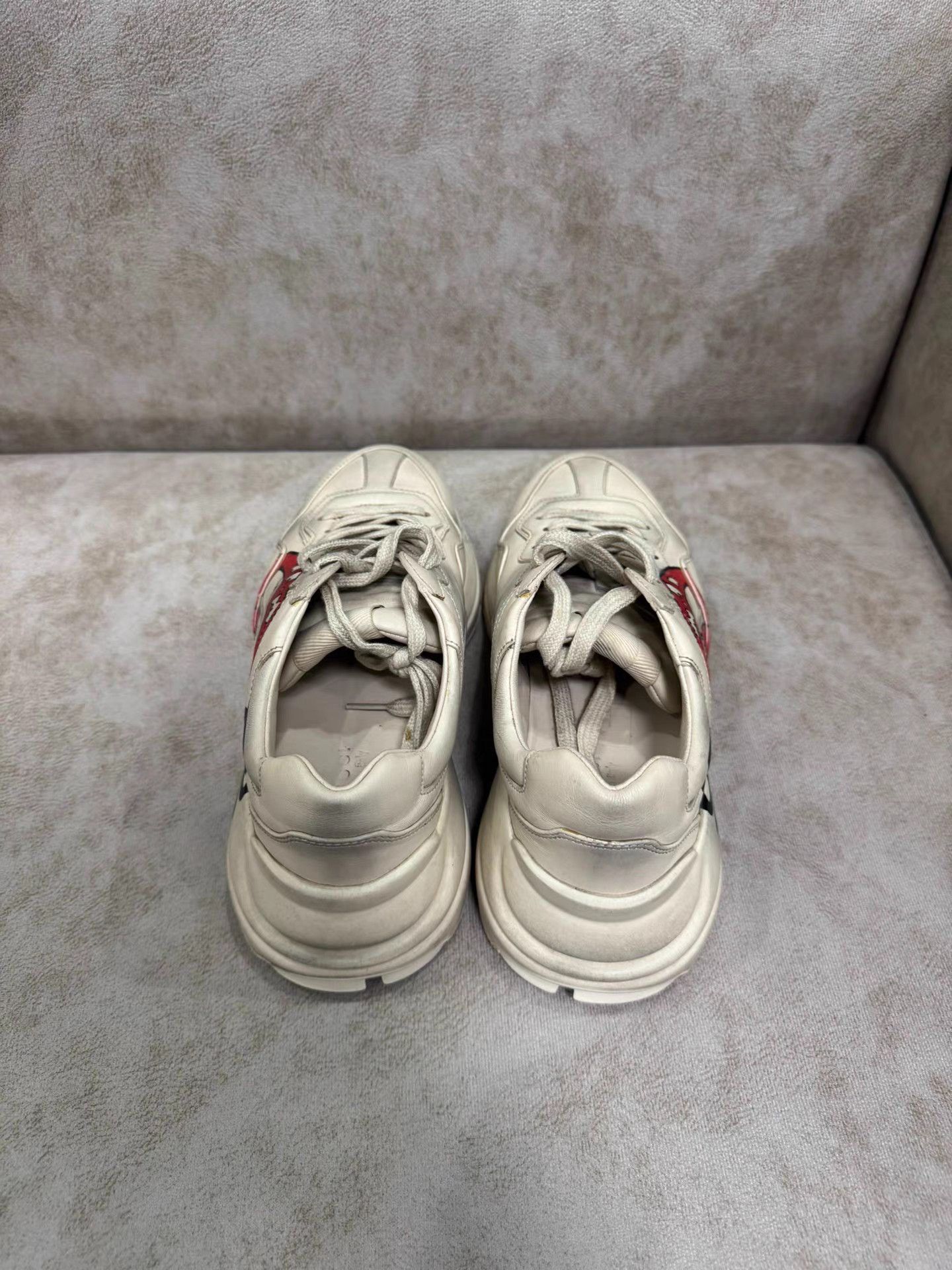 Gucci GUCCI Rhyton Lip Print Low-Top Sneakers K13 Size US 7 / IT 37 - 2 Thumbnail