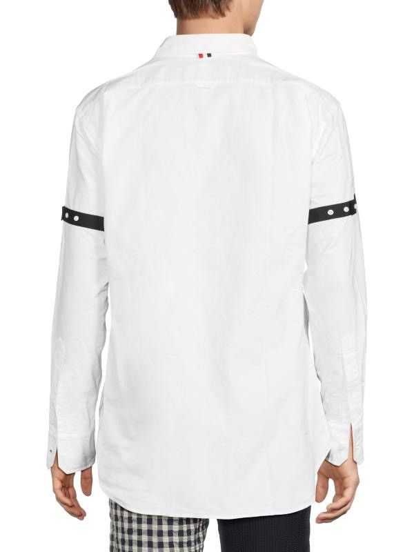 Thom Browne Thom Browne White Cotton Patch Pocket Shirt Size US S / EU 44-46 / 1 - 2 Thumbnail
