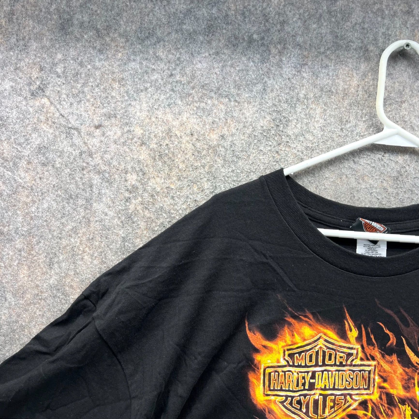 Harley Davidson Harley-Davidson Shirt Men 3XL Black Cotton Motorcycle Logo T-Shirt 3XL Mens Casual New Without Tags Size US XXL / EU 58 / 5 - 4 Thumbnail