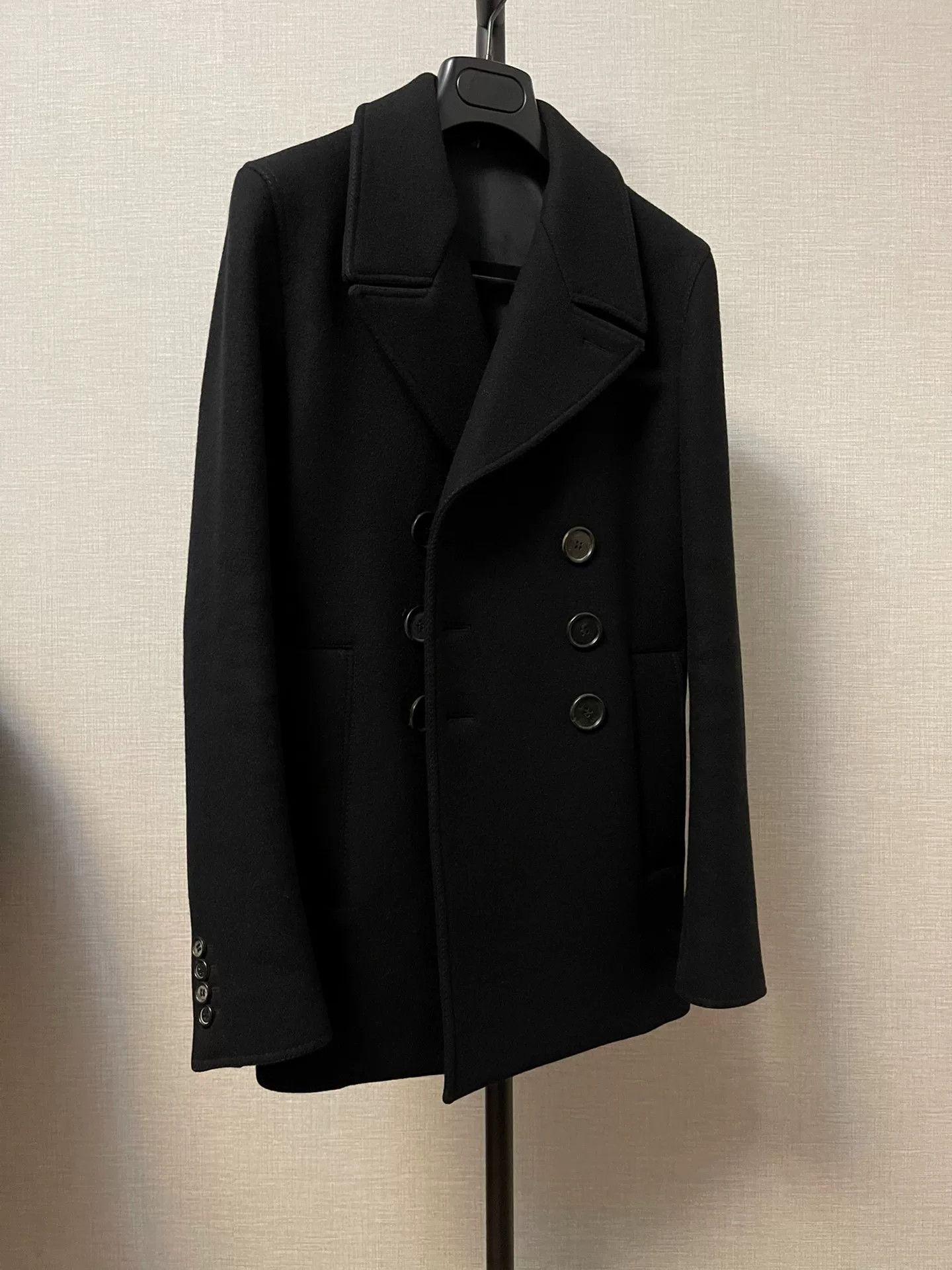 Y*0様 2008aw Dior Homme wool P-coat black Dior × Hedi Slimane Dior Homme AW07 