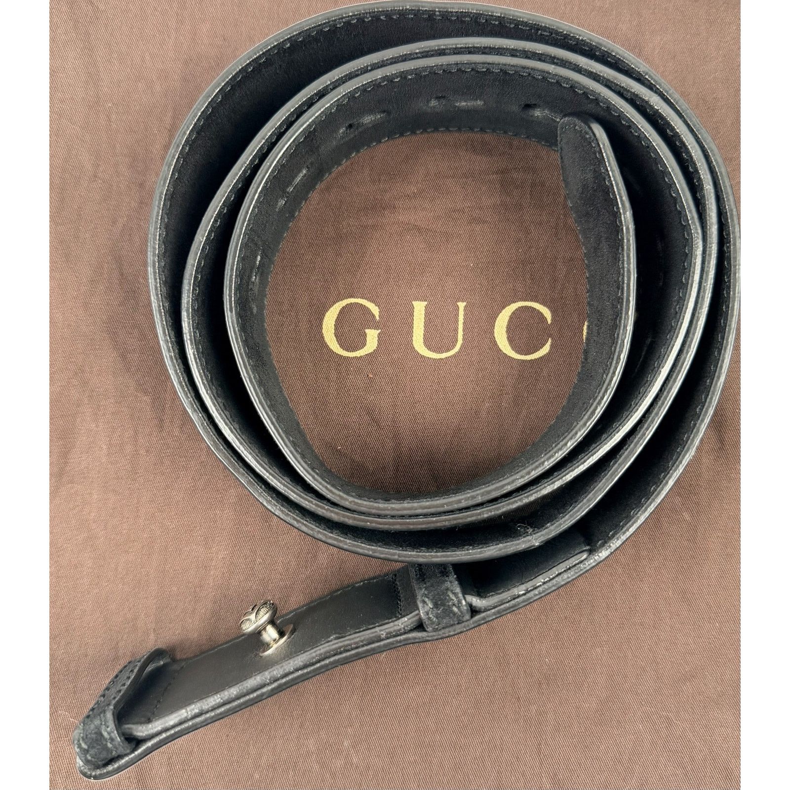 Gucci Gucci Black/Beige GG Supreme Canvas and Suede Dionysus Size ONE SIZE - 14 Thumbnail