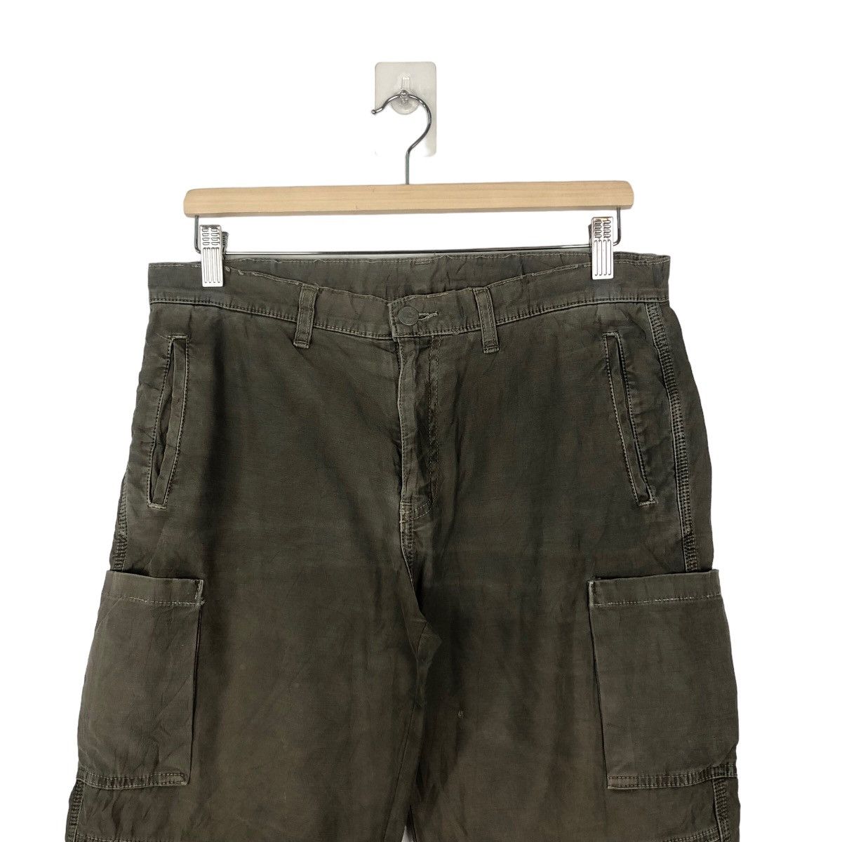 Issey Miyake VINTAGE BUSH CARGO PANTS BOWCUT GLOBALWORK ISSEY MIYAKE Size US 30 / EU 46 - 2 Thumbnail