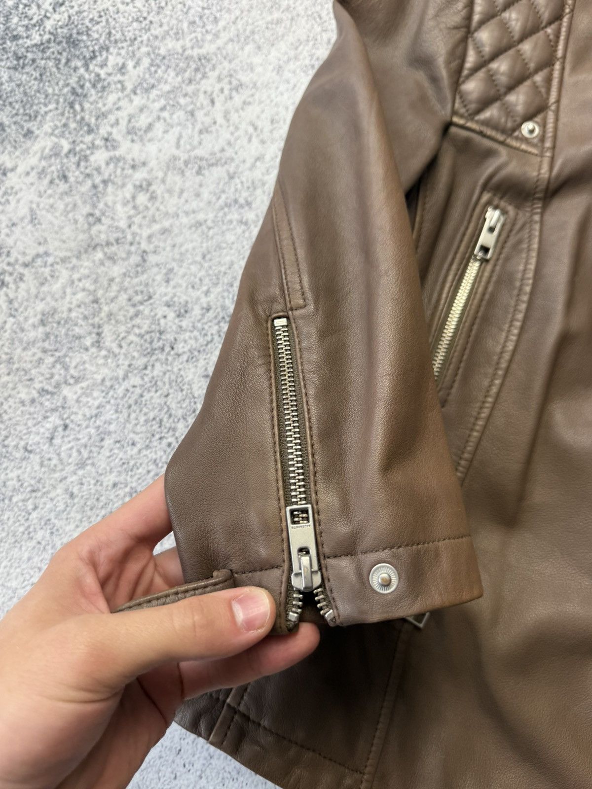 Allsaints Vintage Allsaints Limited Edition Leather Biker Jacket Japan Size M / US 6-8 / IT 42-44 - 8 Thumbnail