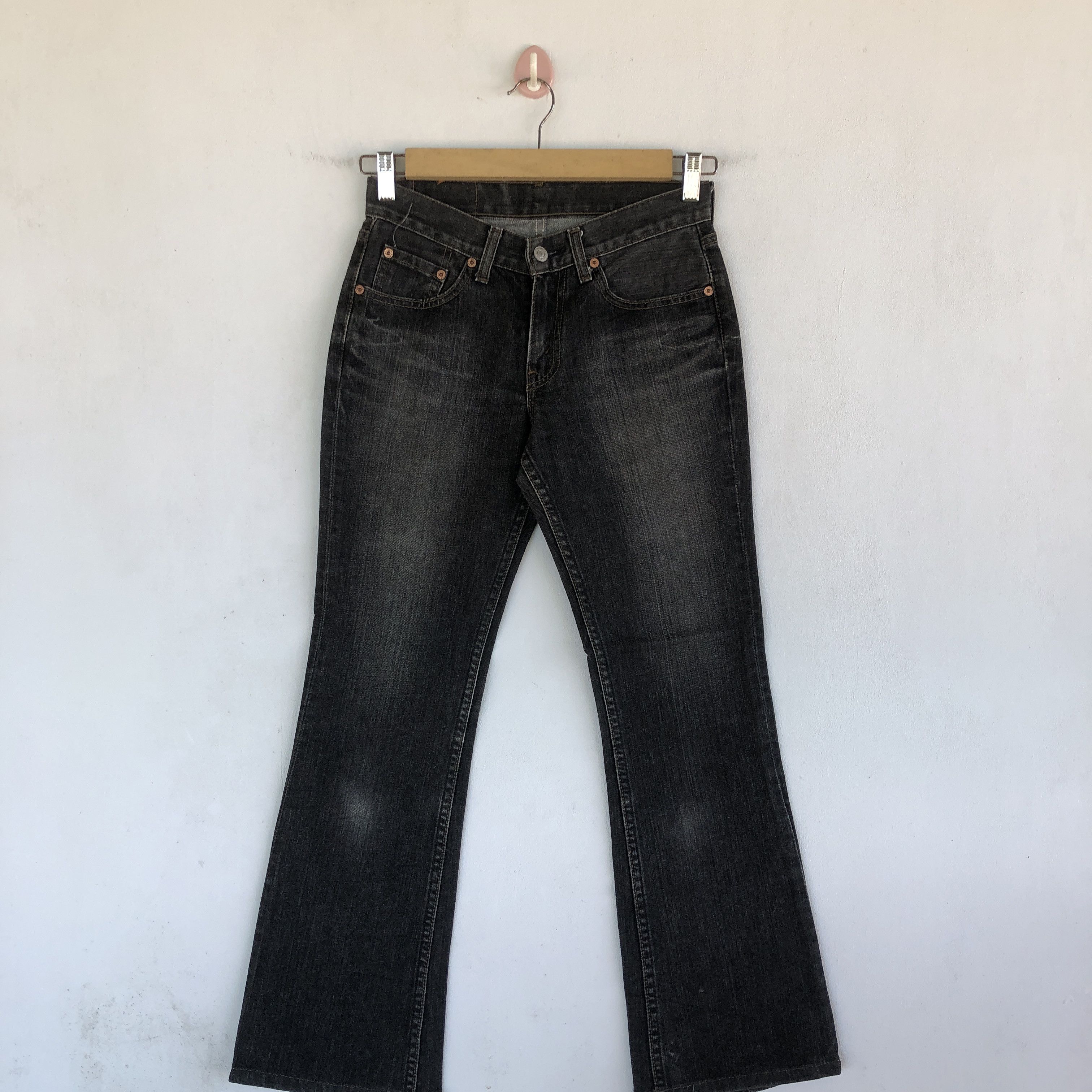Levi's Boot Cut Levi's 526 Jeans Super Black Flare Levis 526 Denim Size 24" / US 00 / IT 34 - 1 Thumbnail