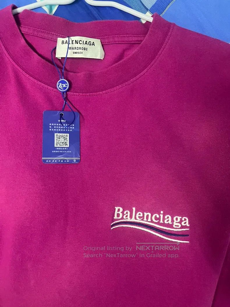 Balenciaga Balenciaga Purple Tie-Dye Classic Coke Embroidered Short S Size US L / EU 52-54 / 3 - 3 Thumbnail