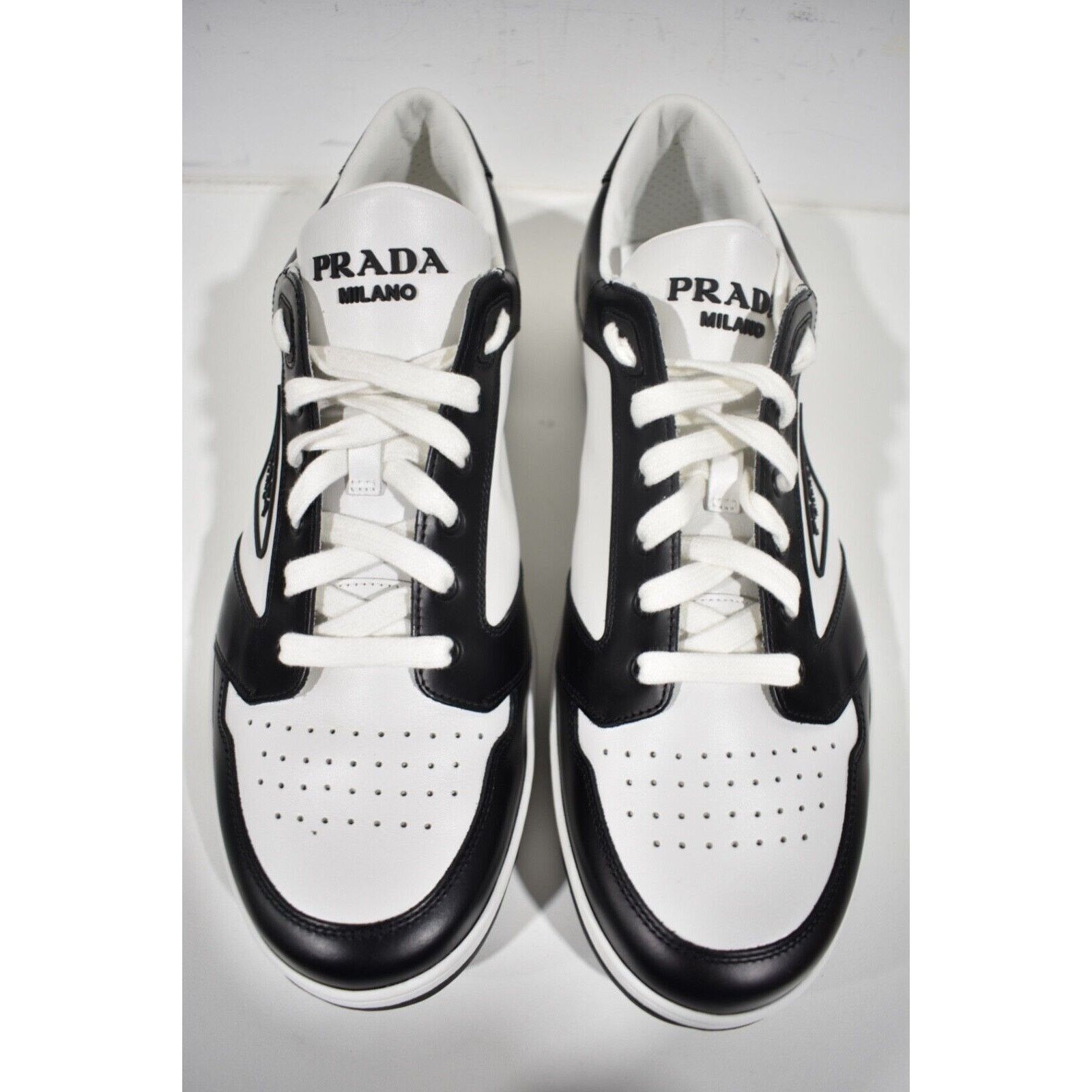 Prada Prada District Leather Flat Low Sneaker UK 11 US 12 Size US 12 / EU 45 - 10 Thumbnail