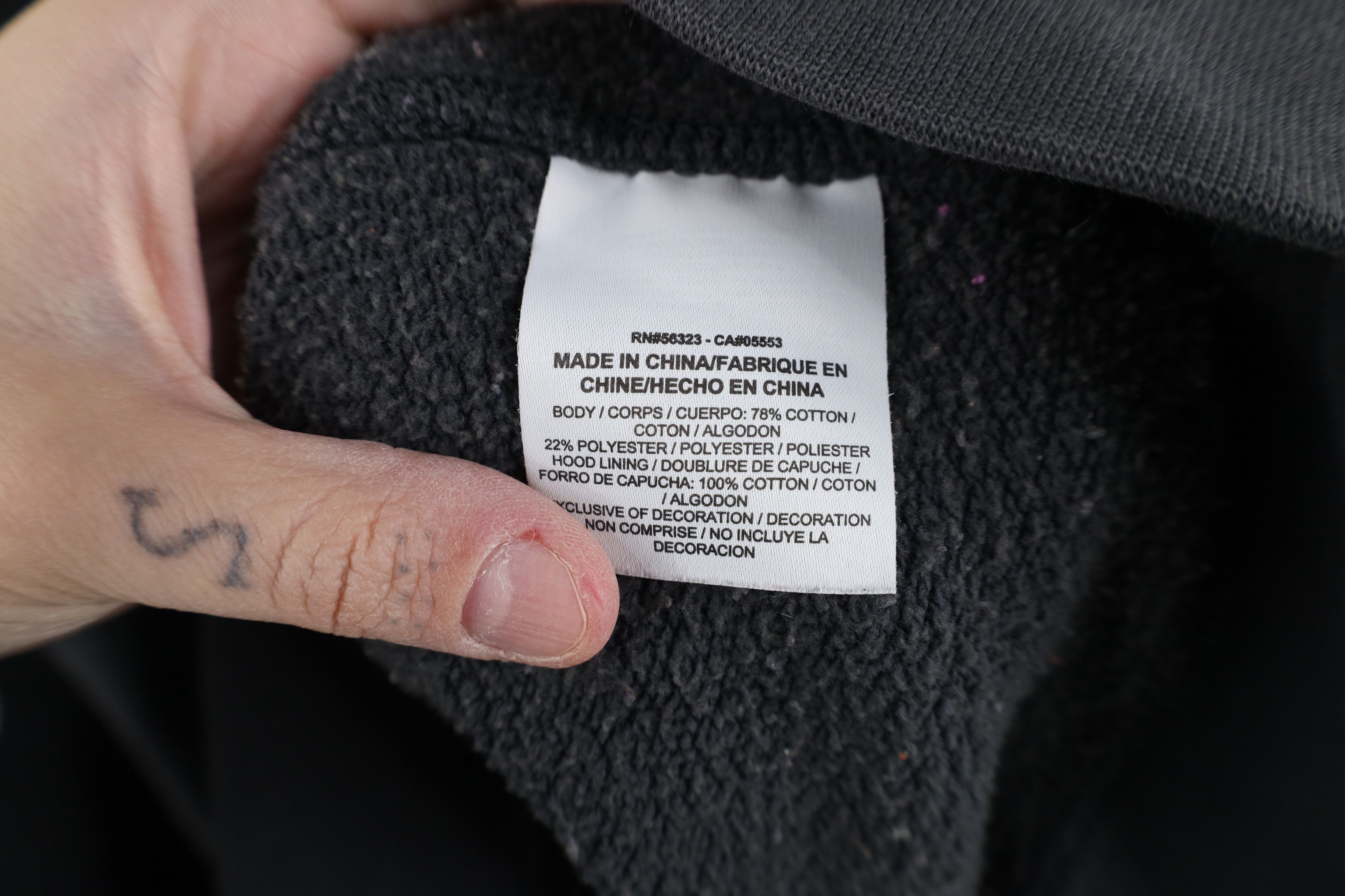 Nike Vintage Nike Spell Out Block Letter Hoodie Sweatshirt Gray Size US XL / EU 56 / 4 - 11 Thumbnail