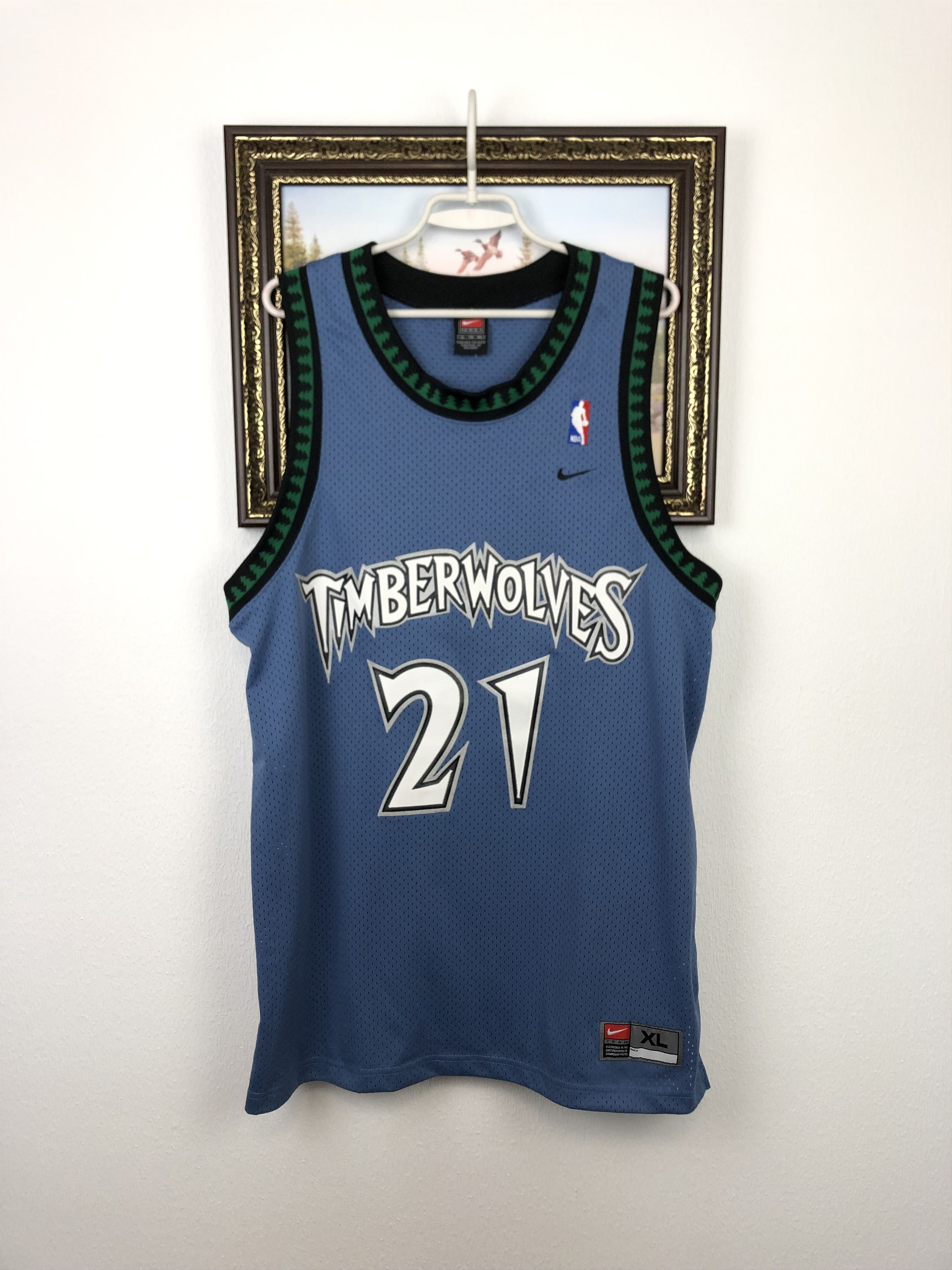 Nike Vintage Nike Minnesota Timberwolves Garnett #21 Nike NBA Size US XL / EU 56 / 4 - 1 Thumbnail