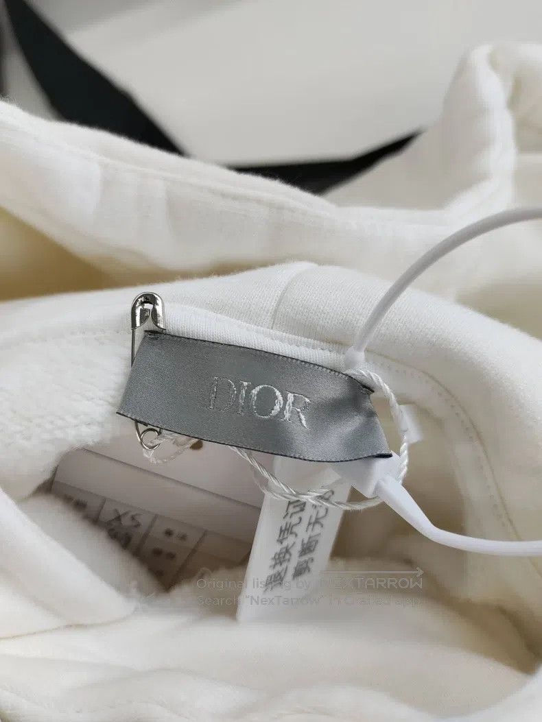 Dior Dior Co-branded white embroidered hooded sweatshirt Size US XS / EU 42 / 0 - 3 Thumbnail