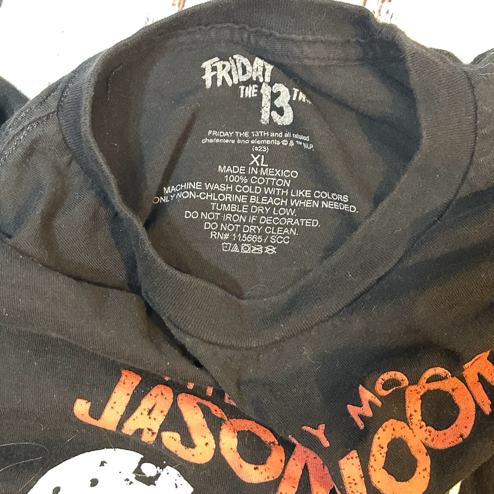 Vintage Friday the 13th Shirt Halloween Horror Movie Jason Voorhees Cotton Mens XL Black Crew Neck Short Sleeve Graphic Print - Mens T-Shirt Size US XL / EU 56 / 4 - 4 Thumbnail
