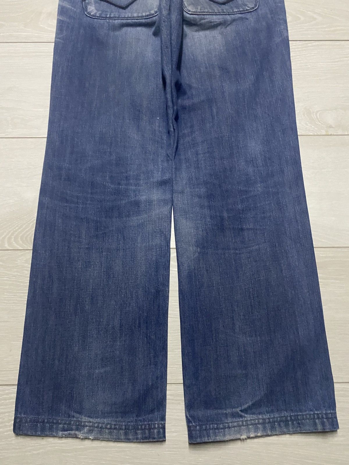 Energie Vintage Style Clash Energy Faded Wash Distressed Jeans Size US 31 - 6 Thumbnail