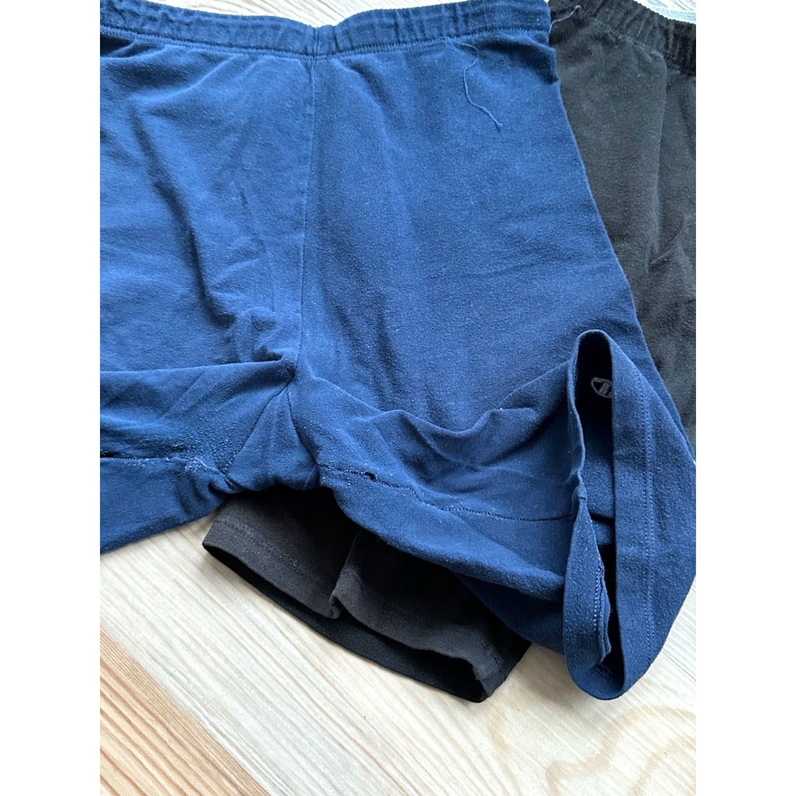Champion 2 Vtg Champion Womens Bike Shorts Compression Size XL Navy Athletic USA AS IS Size 40" / US 18 - 5 Thumbnail