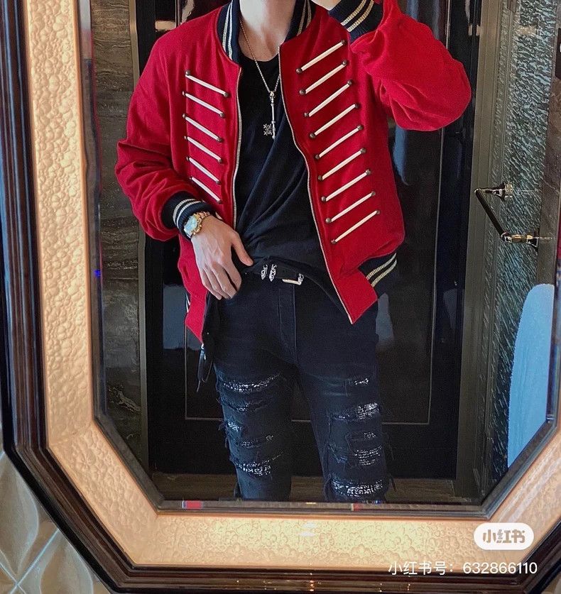 Amiri Amiri Classic red court jacket high street 2502-Nextarrow Size US M / EU 48-50 / 2 - 9 Thumbnail