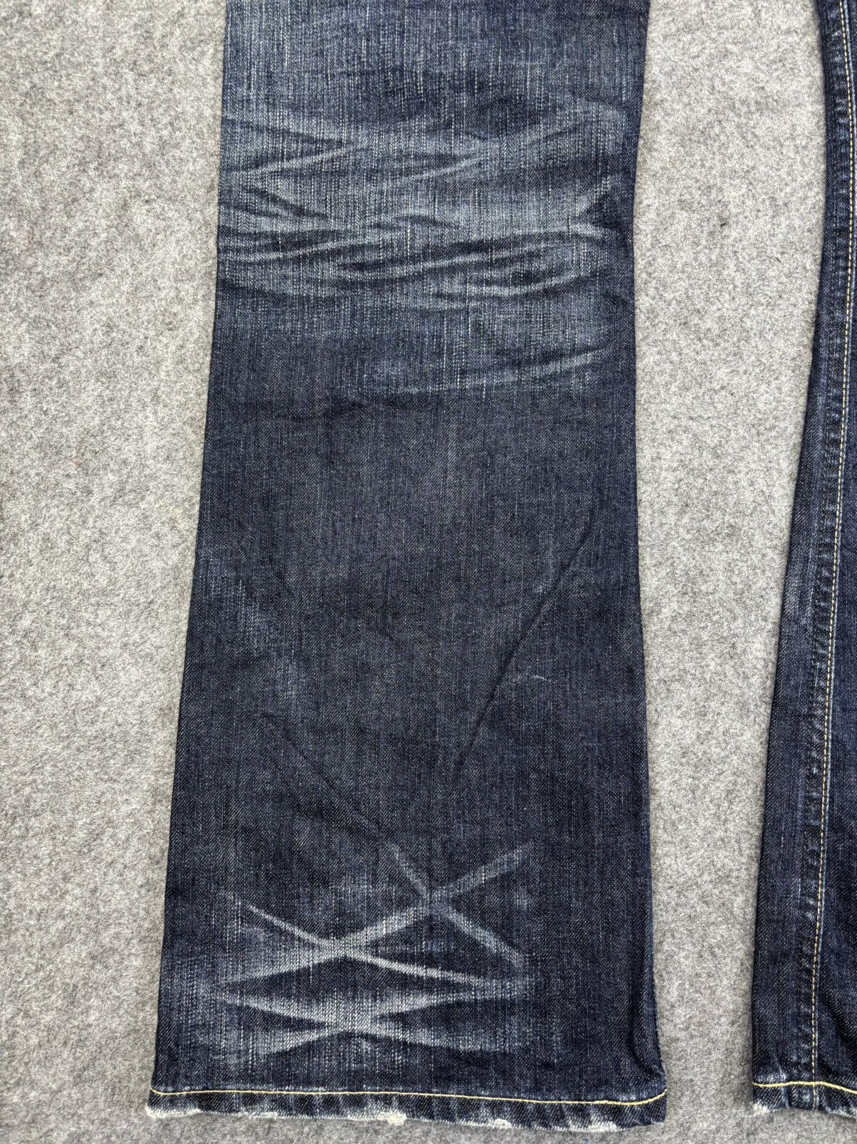 Edwin 💥Distressed Flare💥Edwin 503 Crazy Distressed Denim F916 Size US 31 - 11 Thumbnail