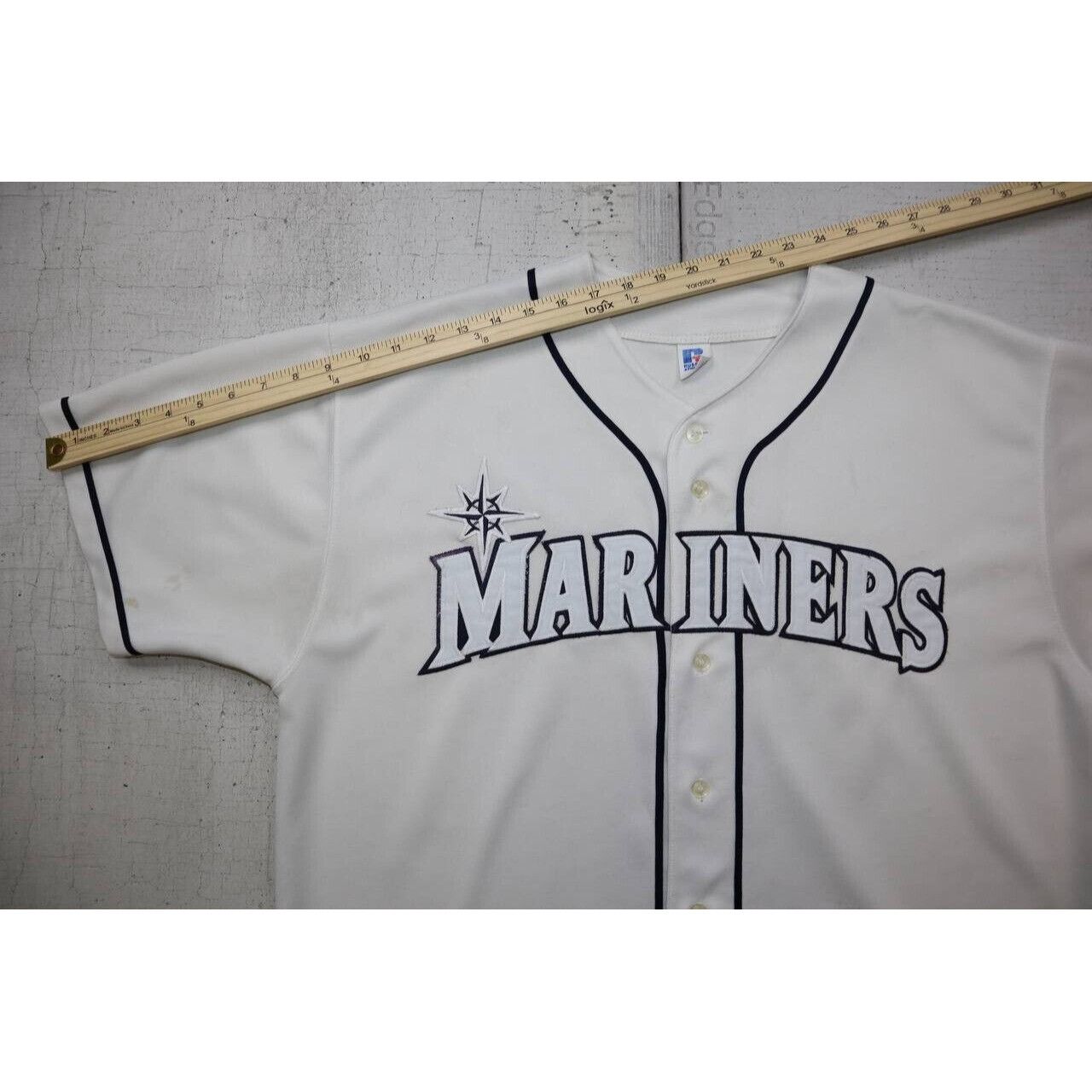 Russell Athletic VTG Russell Athletic Seattle Mariners Jersey Size XL White Size US XL / EU 56 / 4 - 4 Thumbnail
