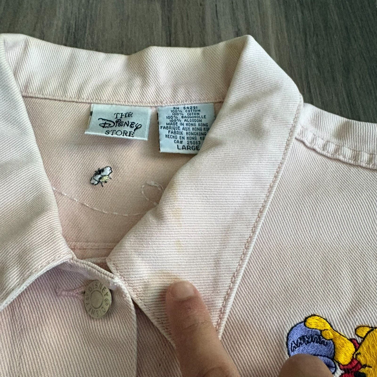 Disney × Vintage Vintage Disney Winnie The Pooh Denim Jacket Women's Size L Size L / US 10 / IT 46 - 5 Thumbnail