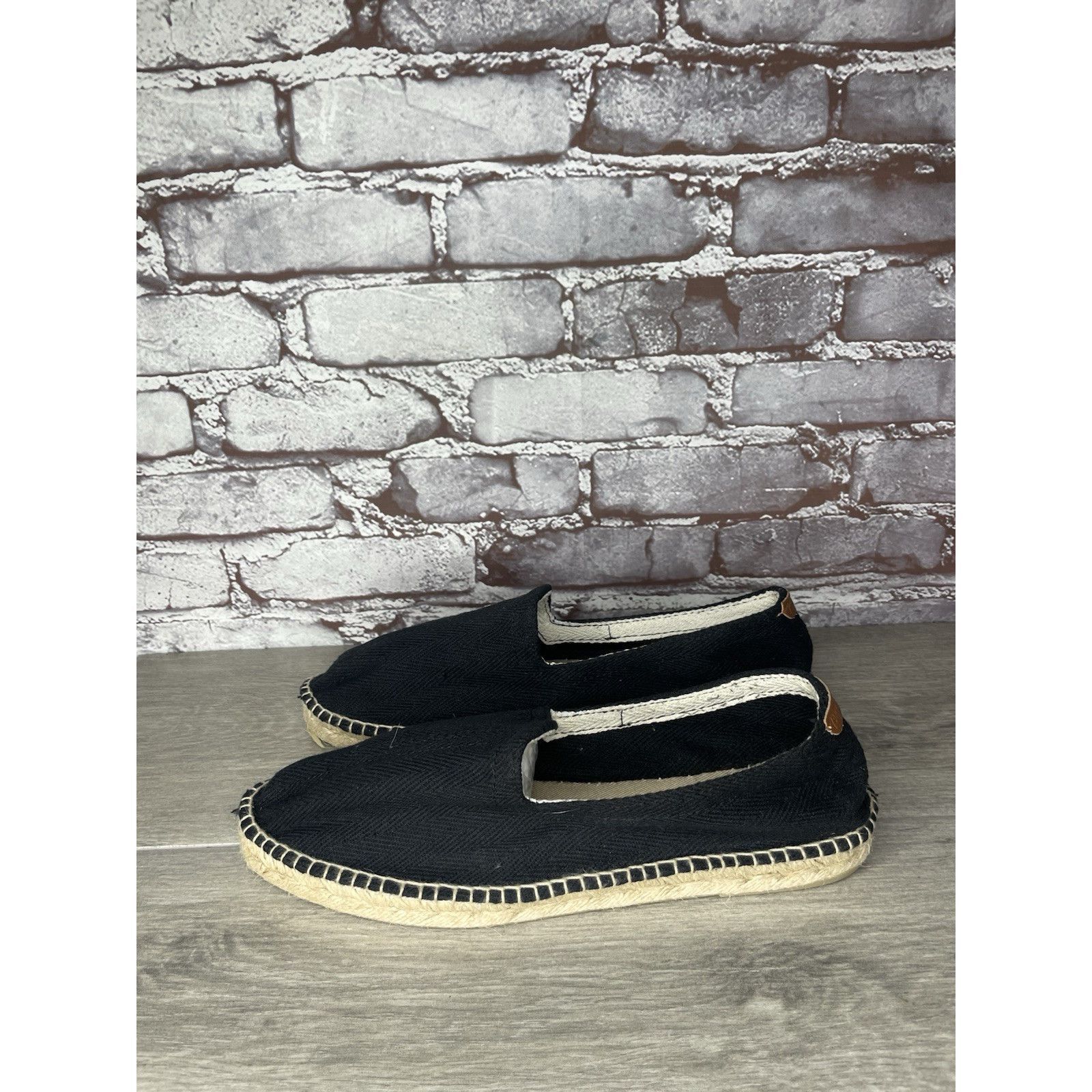 TONI GARD Toni Pons Jute Espadrille Black Canvas Slip On Comfort Casua Size US 10.5 / EU 43-44 - 1 Thumbnail